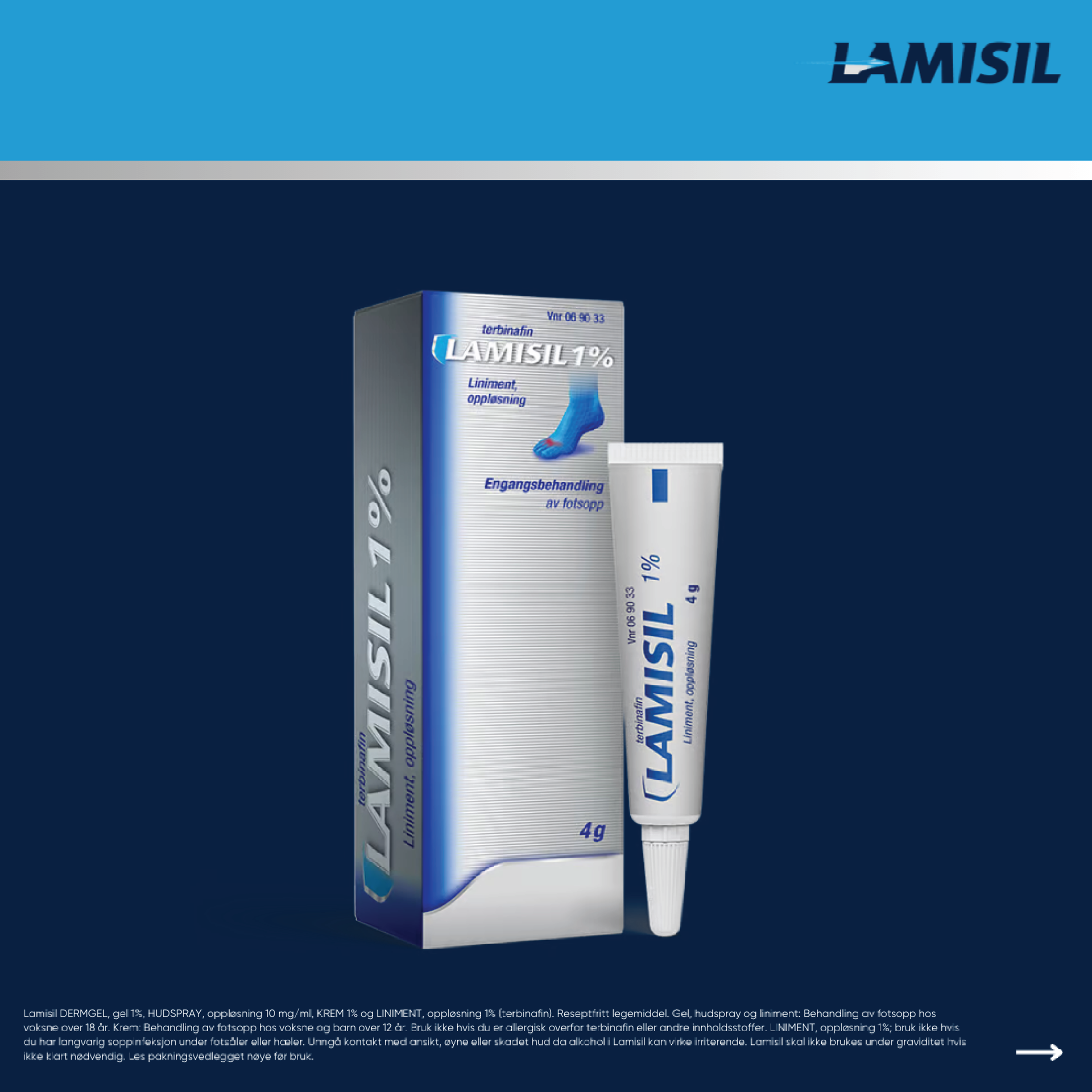 Lamisil Once Liniment 1%, 4 g