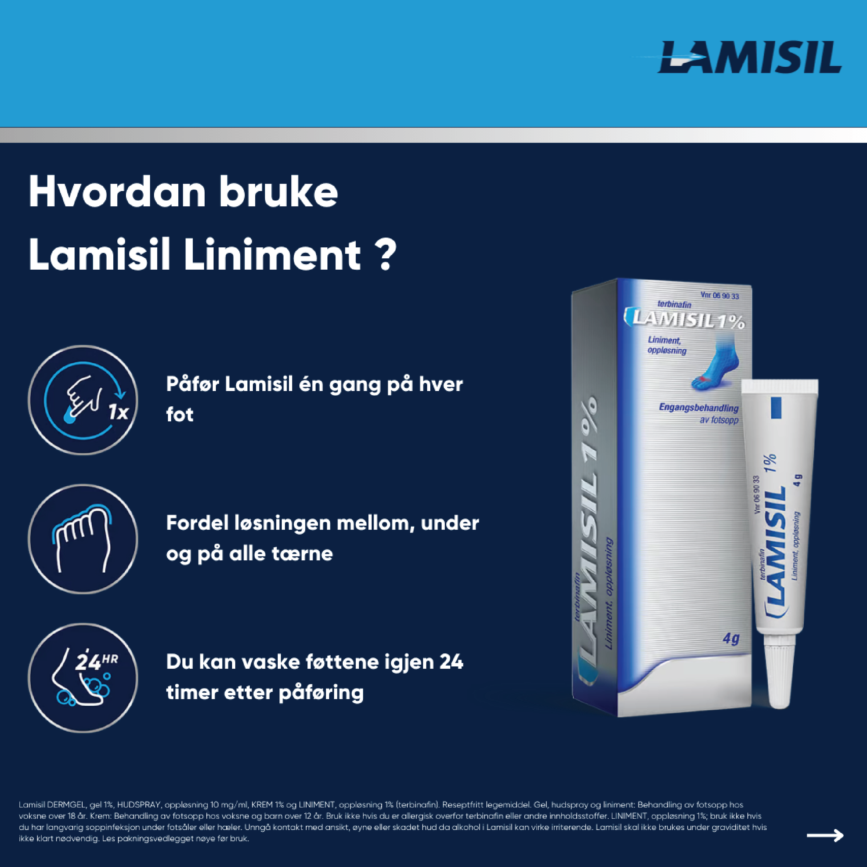 Lamisil Once Liniment 1%, 4 g