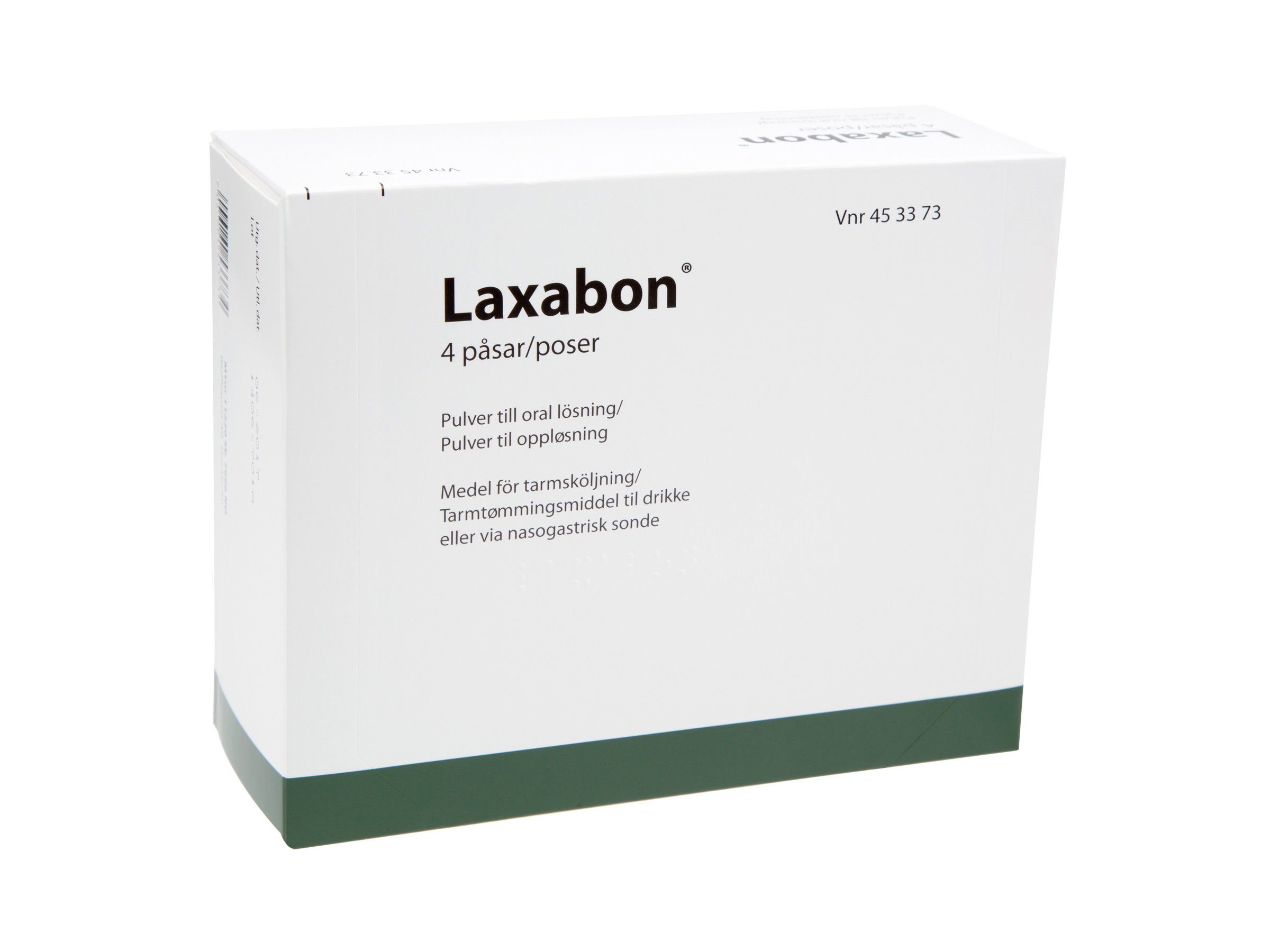 Laxabon Tarmtømmingspulver til mikstur, 4 x 68,5 gram