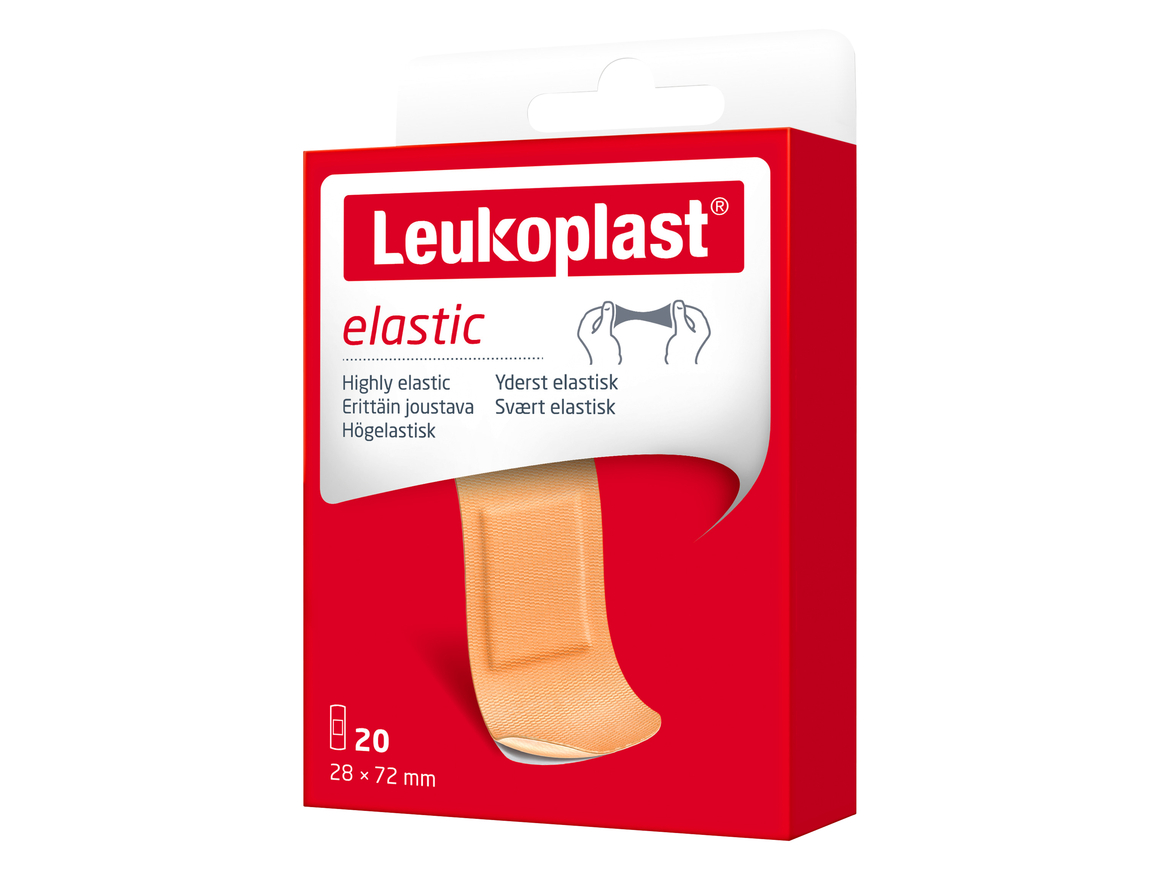 Leukoplast Elastic plasterstrips, 20 stk.