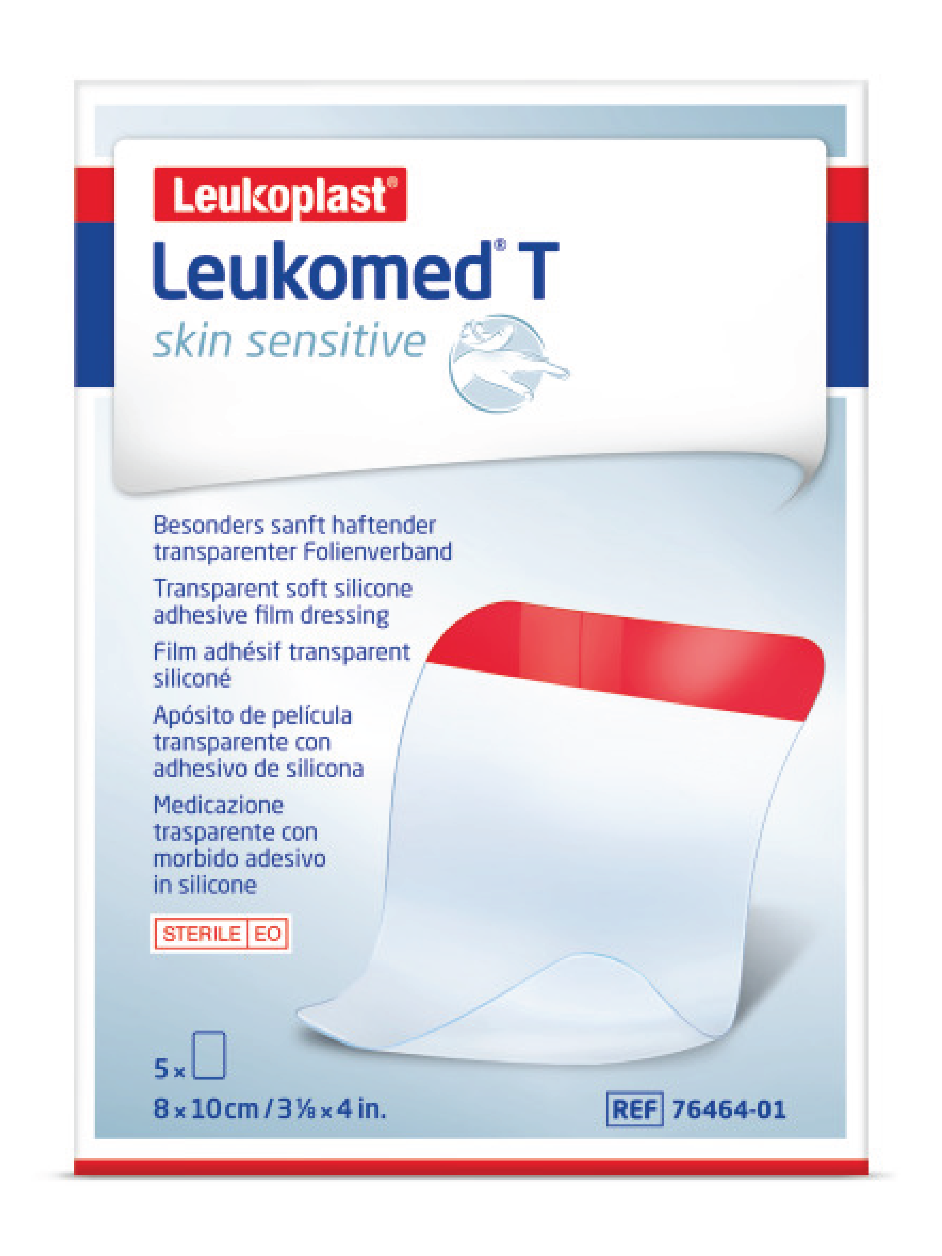 Leukoplast Leukomed T Skin Sensitive Film, 8x10cm, 5 stk.