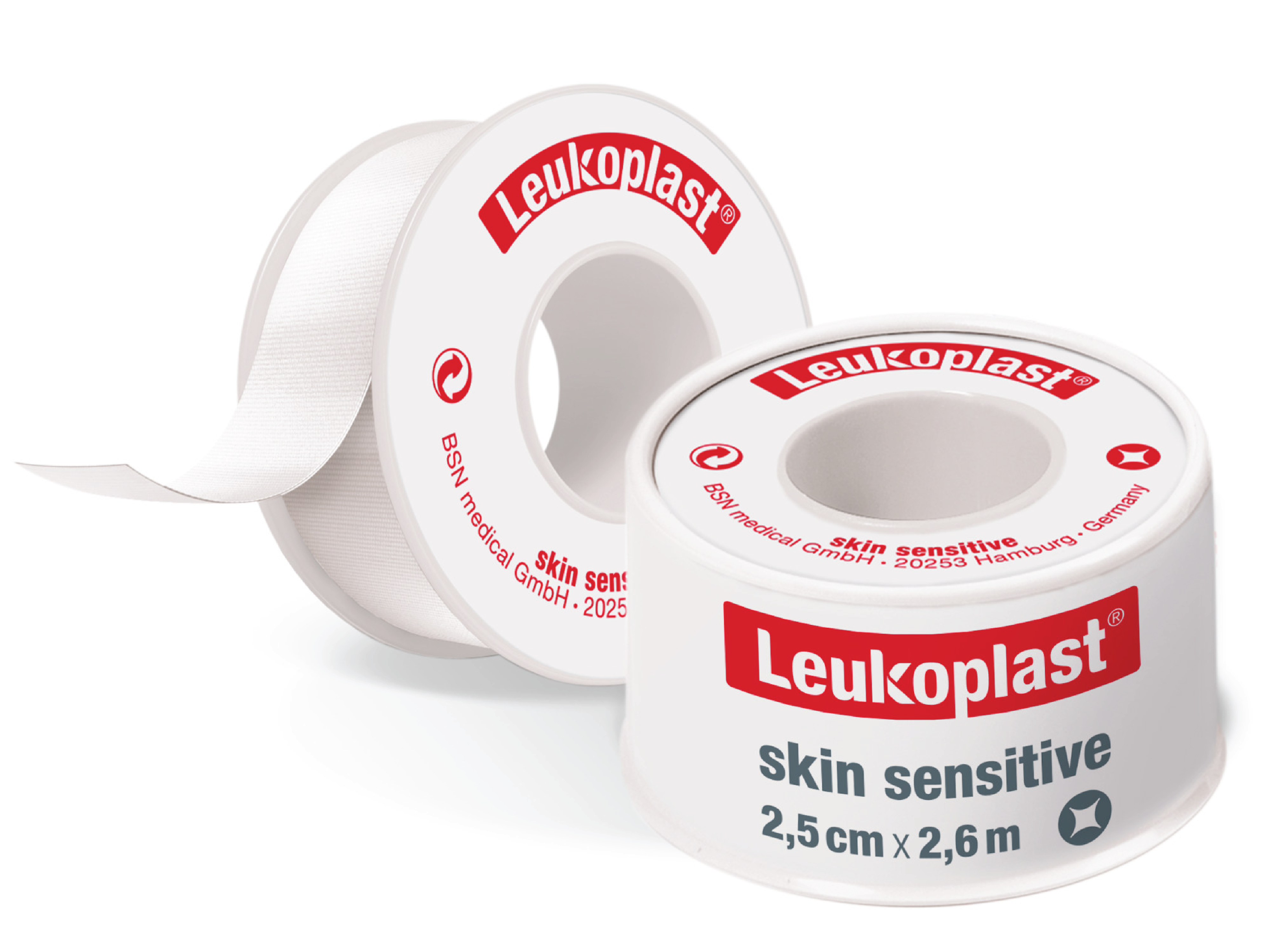 Leukoplast Skin Sensitive Tape, 2,5cmx2,6m