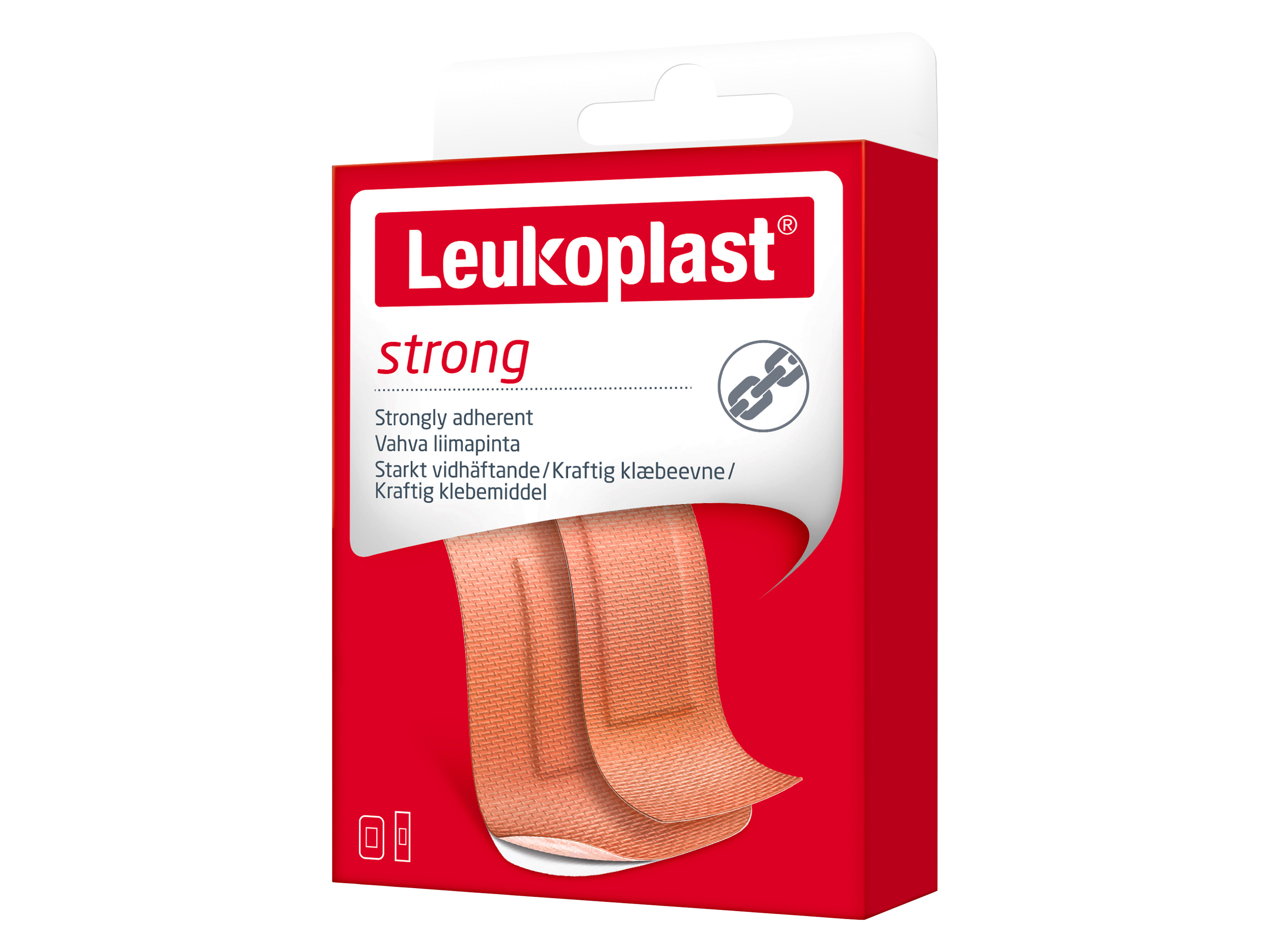 Leukoplast Strong plasterstrips, 12 stk.