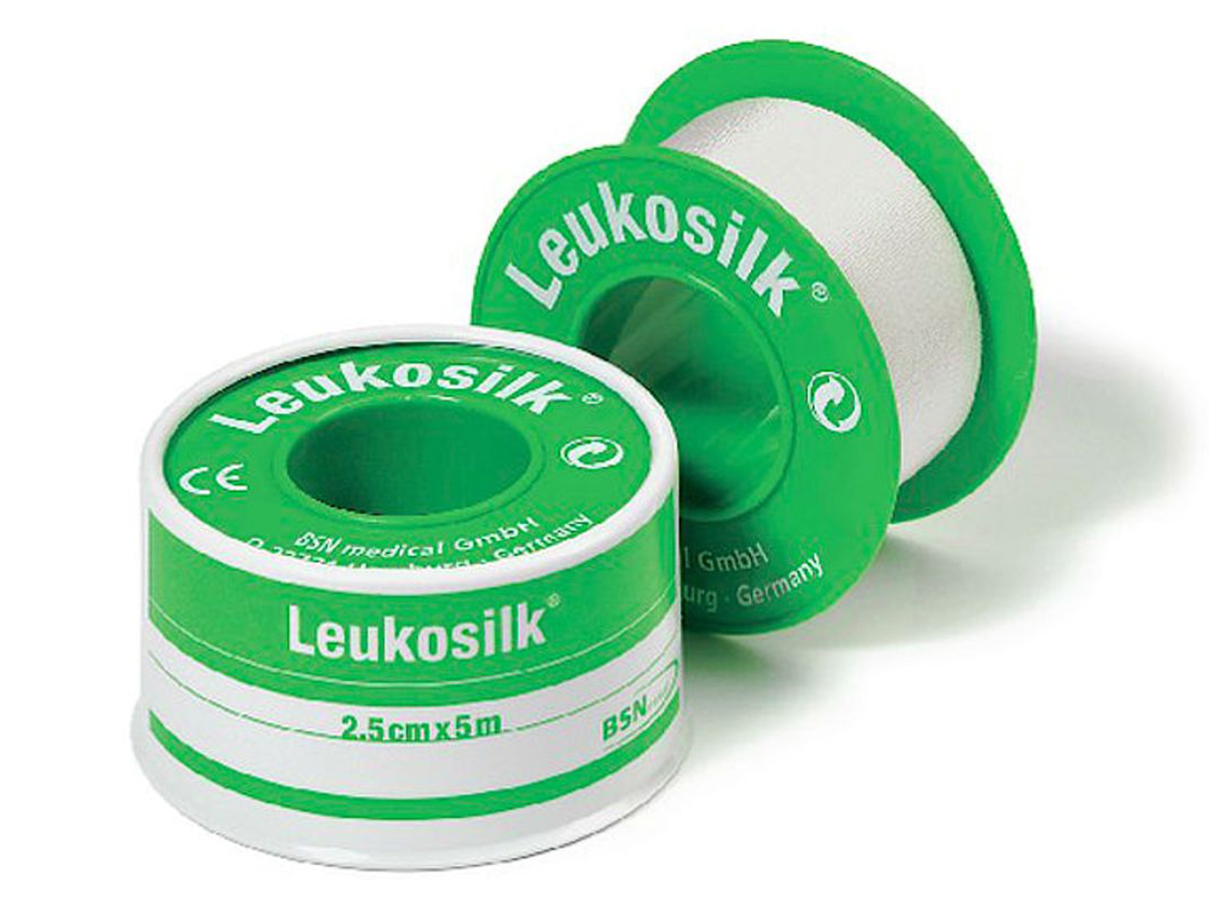 Leukosilk Silketape, 1,25cm x 5m, 1 stk.