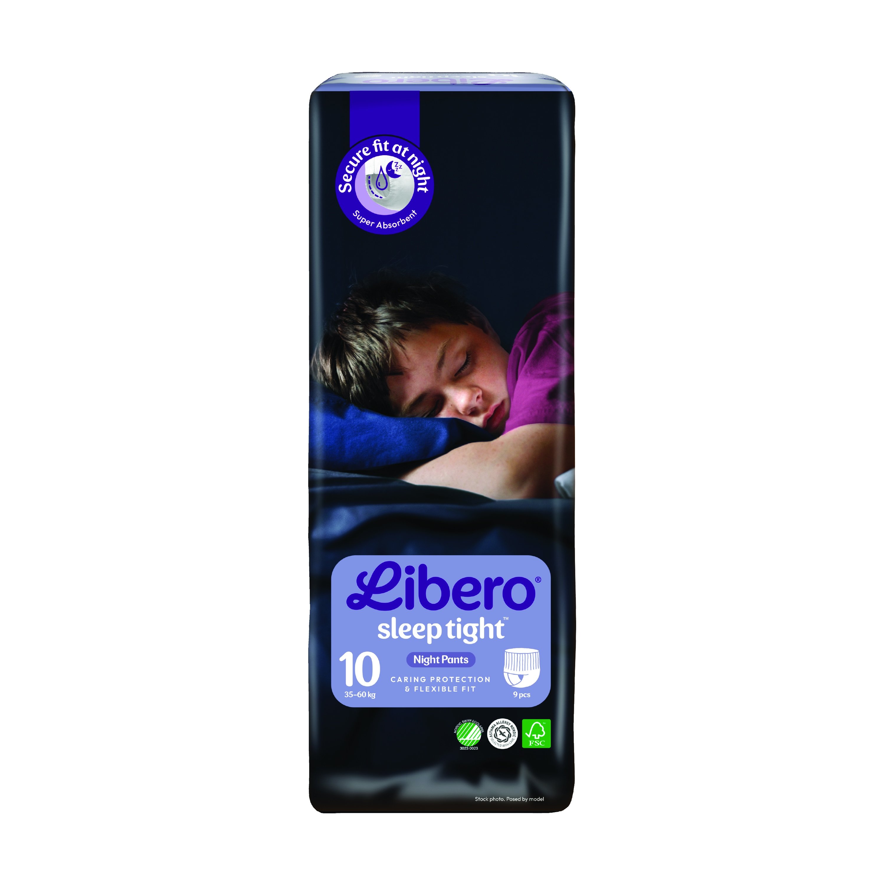 Libero Sleep Tight 10, 35-60 kg, 12 stk.