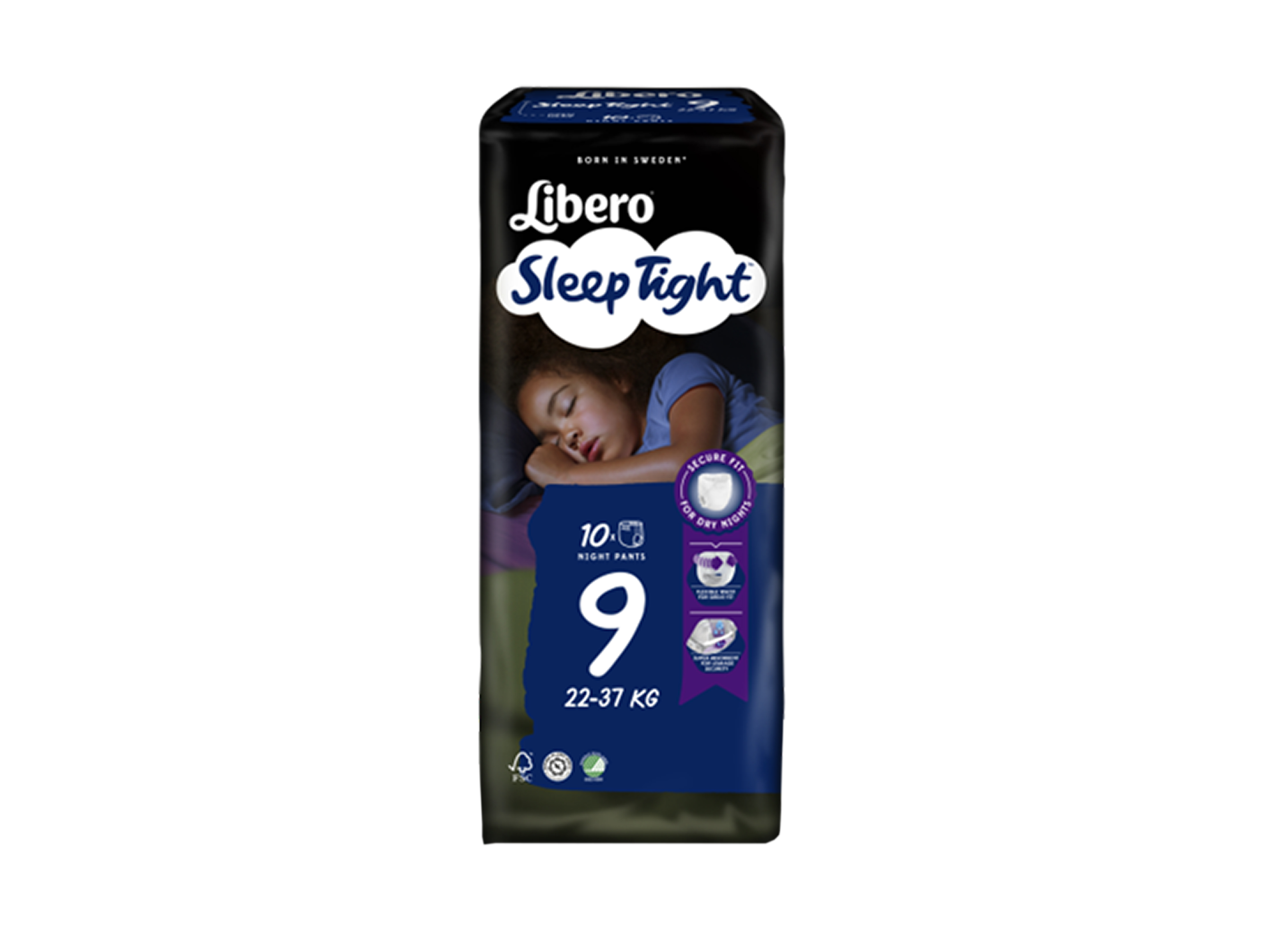 Libero Sleep Tight 9, 20-37 kg, 10 stk.