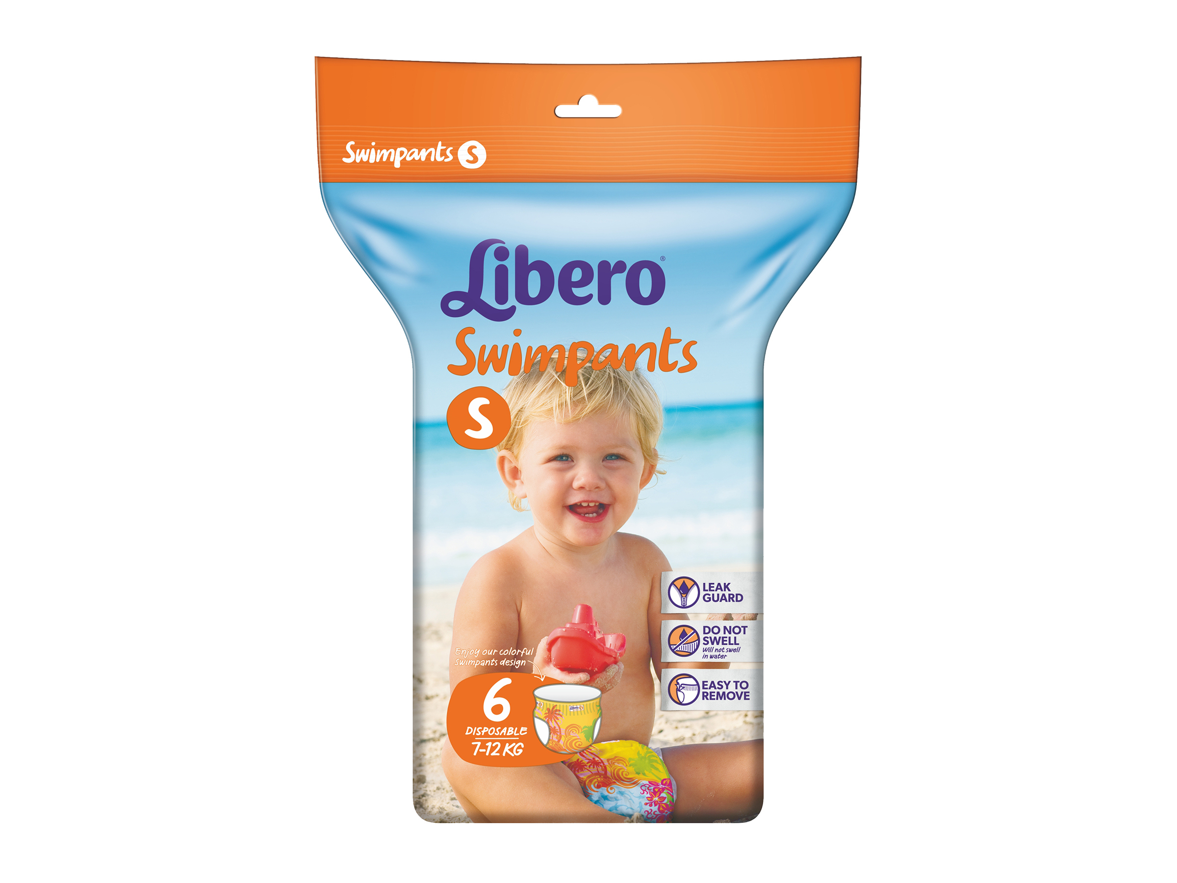 Libero Swimpants S, 7-12 kg, 6 stk.