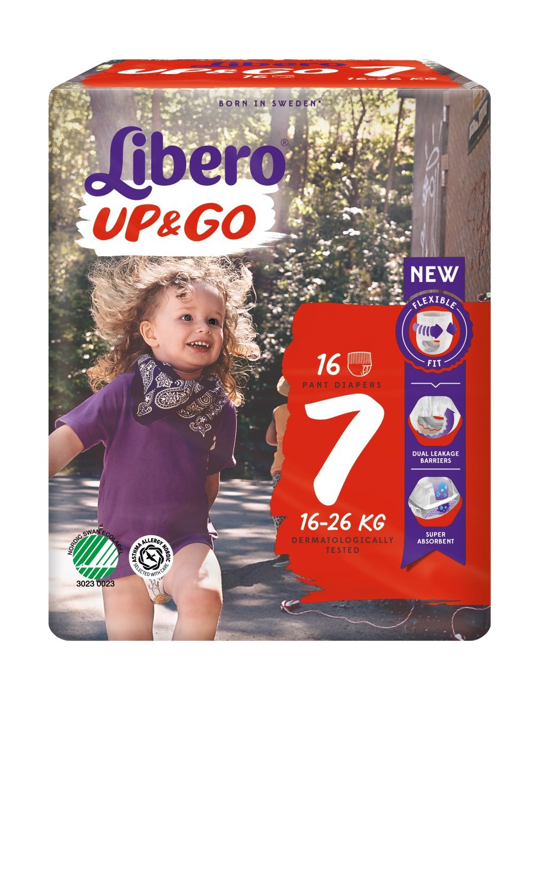 Libero UP & GO 7, 16-26 kg, 16 stk.