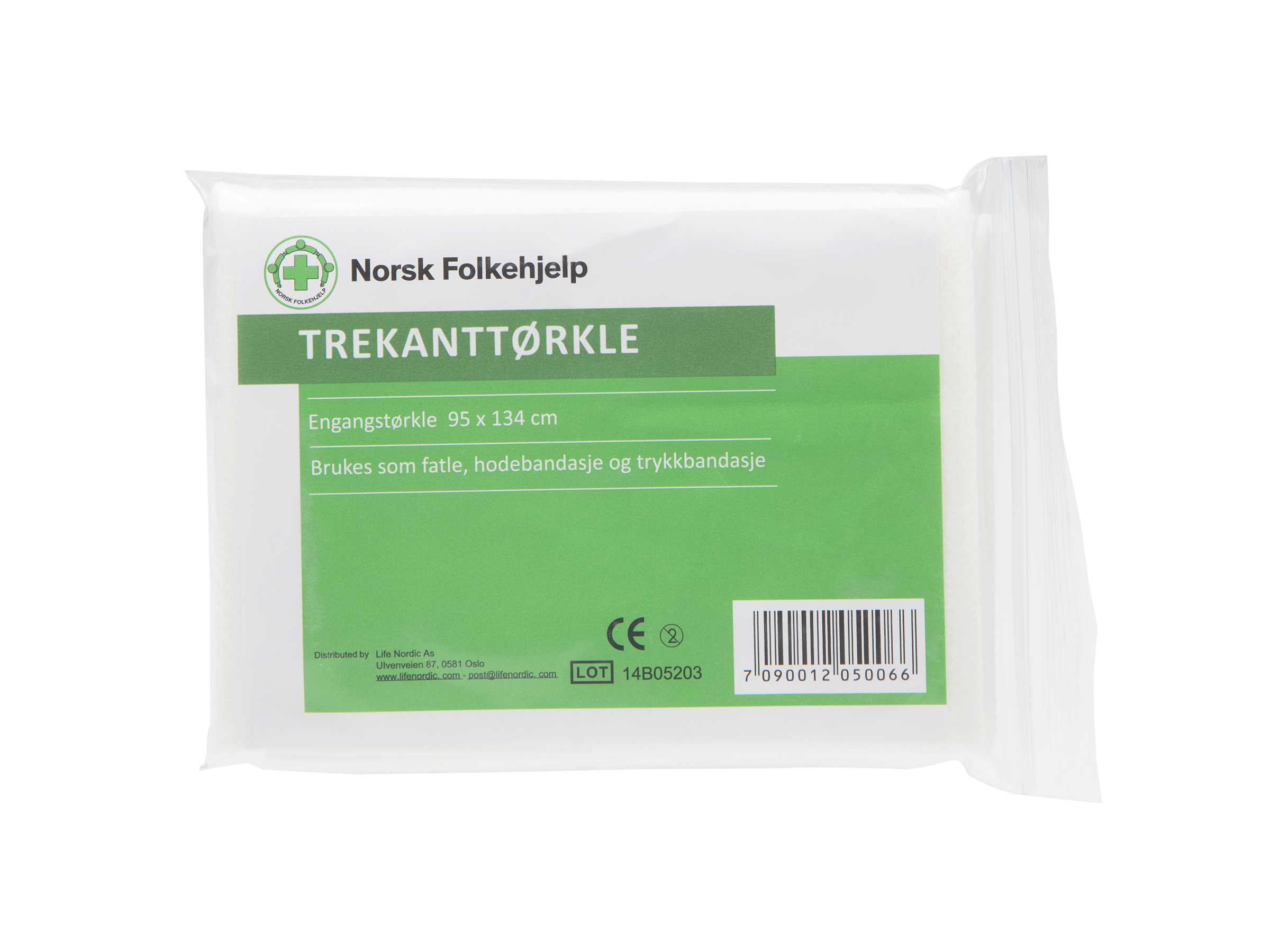 Life Norge Trekanttørkle, 1 stk.