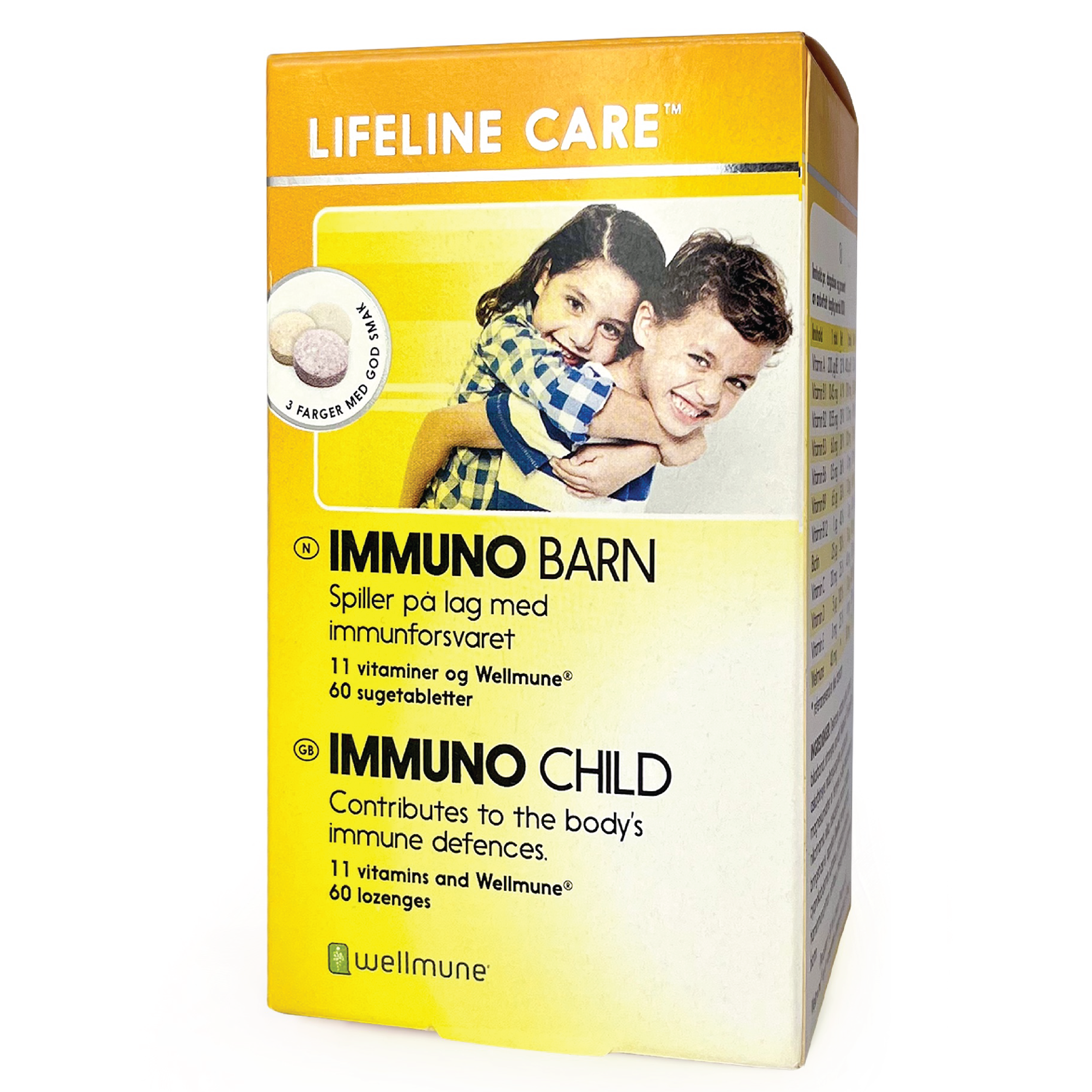 Lifeline Care IMMUNO Barn, 60 sugetabletter