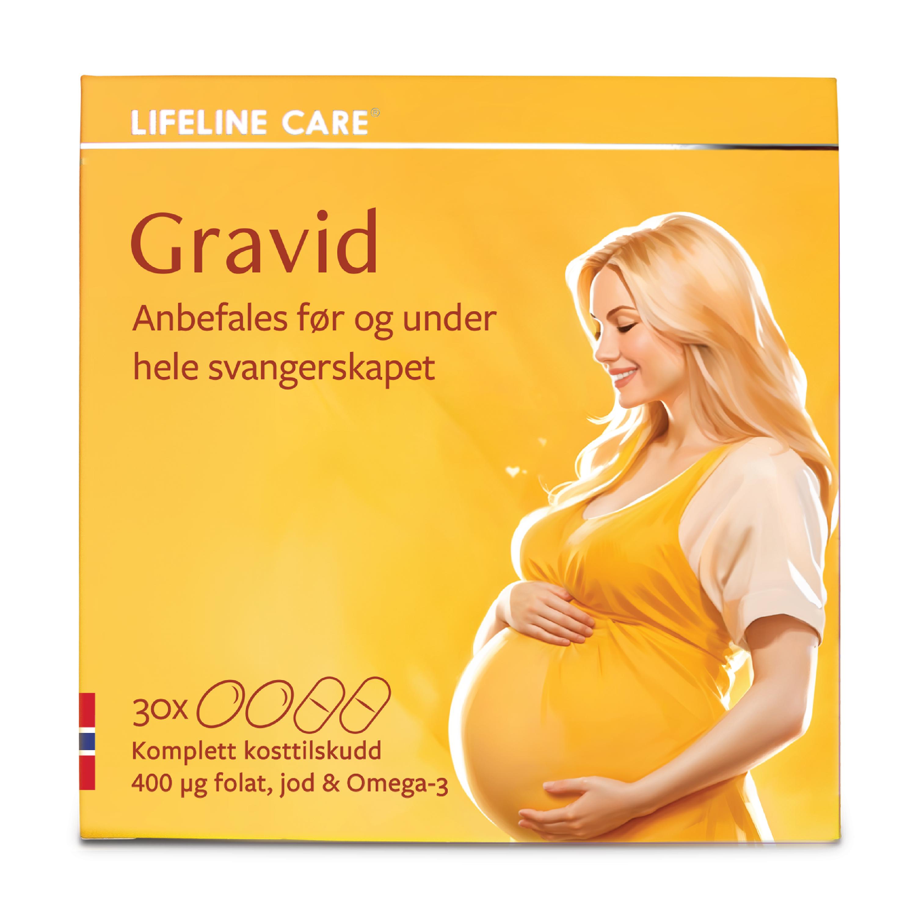 Lifeline Care Kosttilskudd Gravid, 30 dagsdoser - Vitaminer og ...