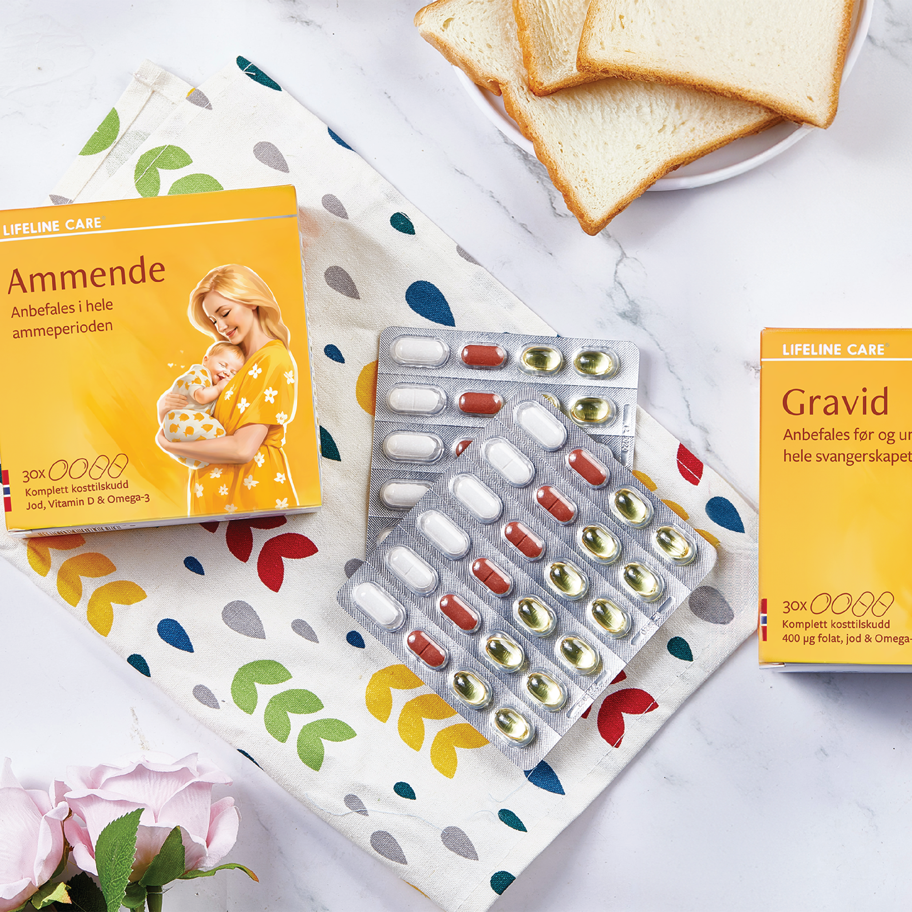 Lifeline Care Kosttilskudd Gravid, 30 dagsdoser