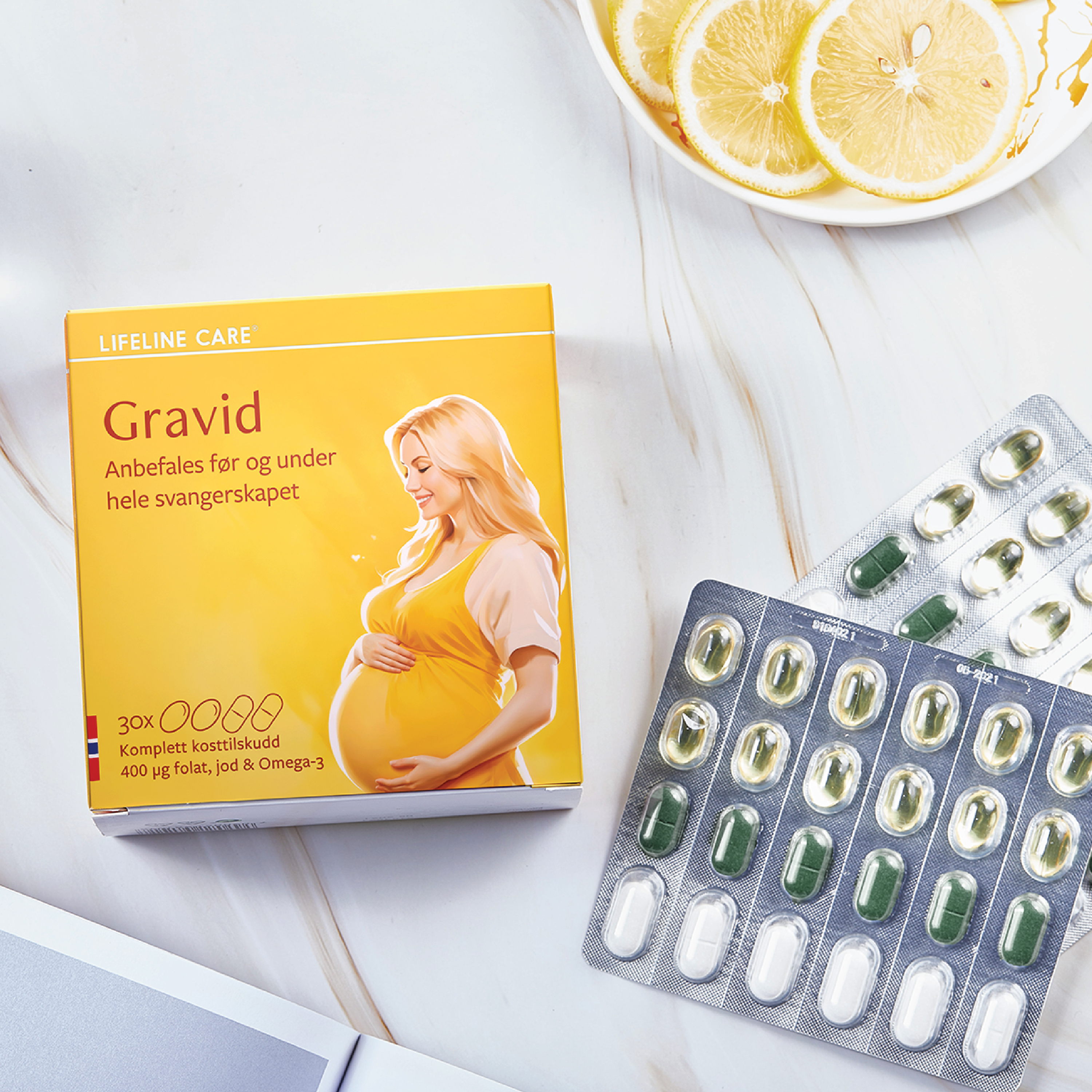 Lifeline Care Kosttilskudd Gravid, 30 dagsdoser