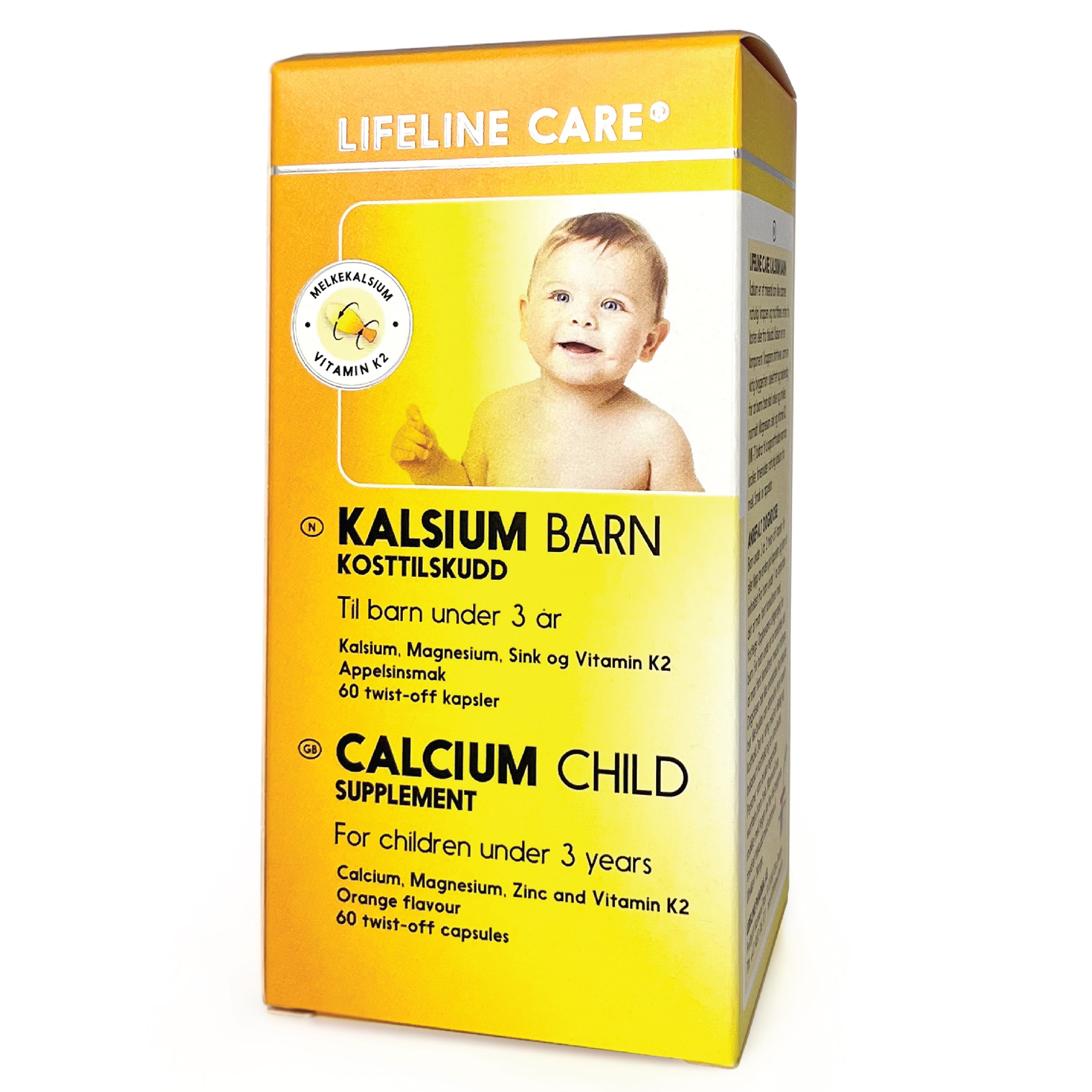 Lifeline Care Kalsium Barn, 60 kapsler