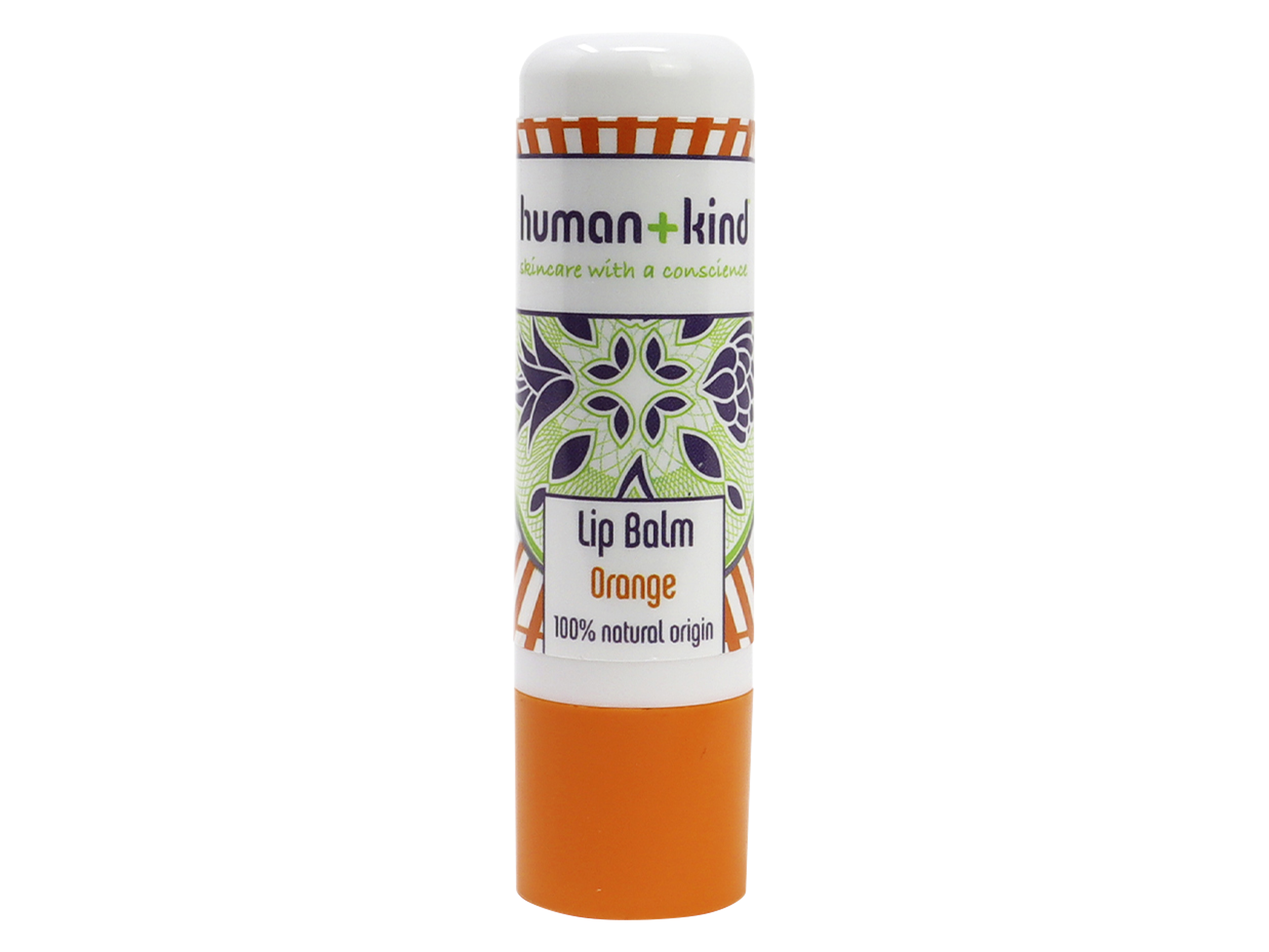 Human+Kind Lip Balm Orange, 4,8 gram.