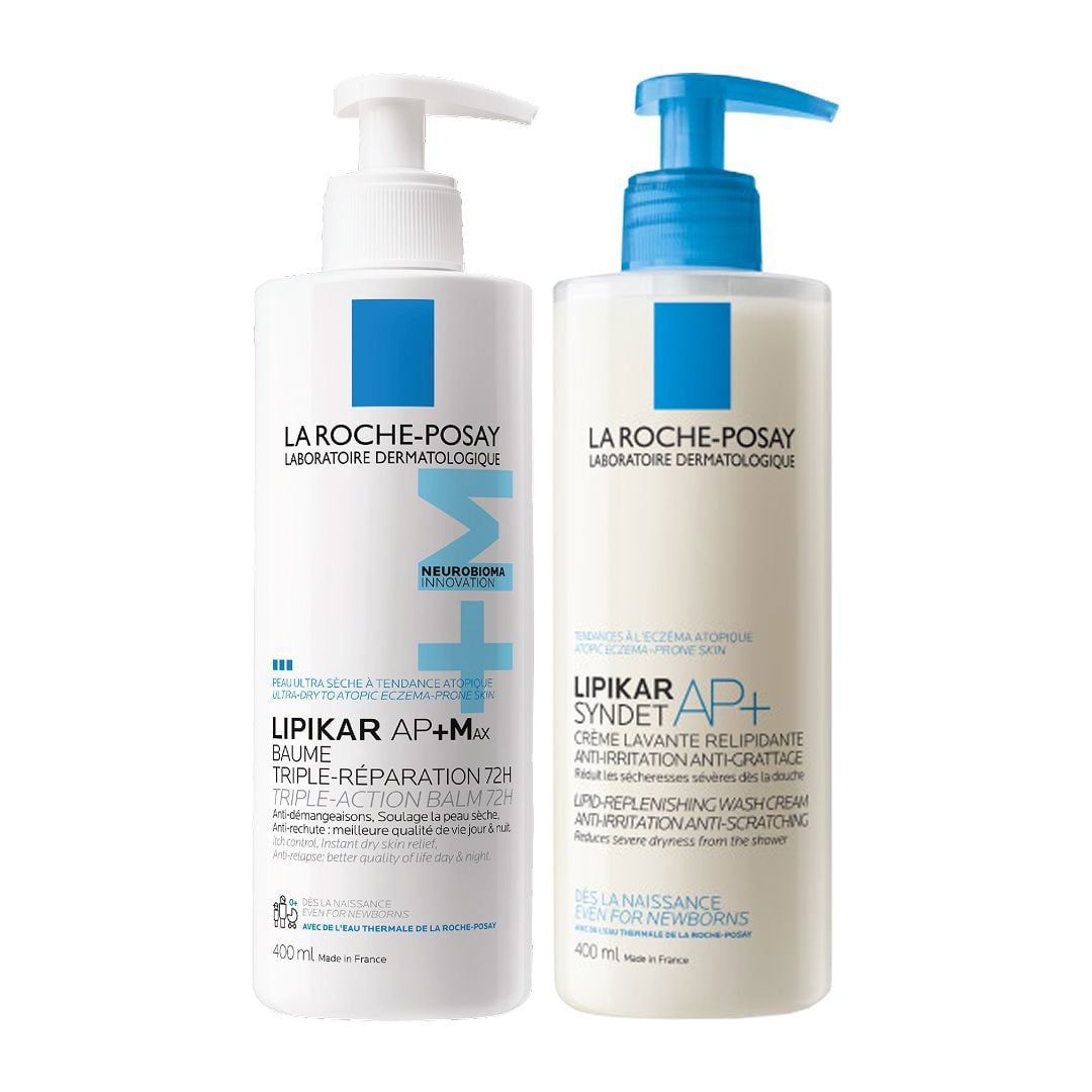 Lipikar Baume AP+M + Lipikar Syndet AP+ Dusjkrem