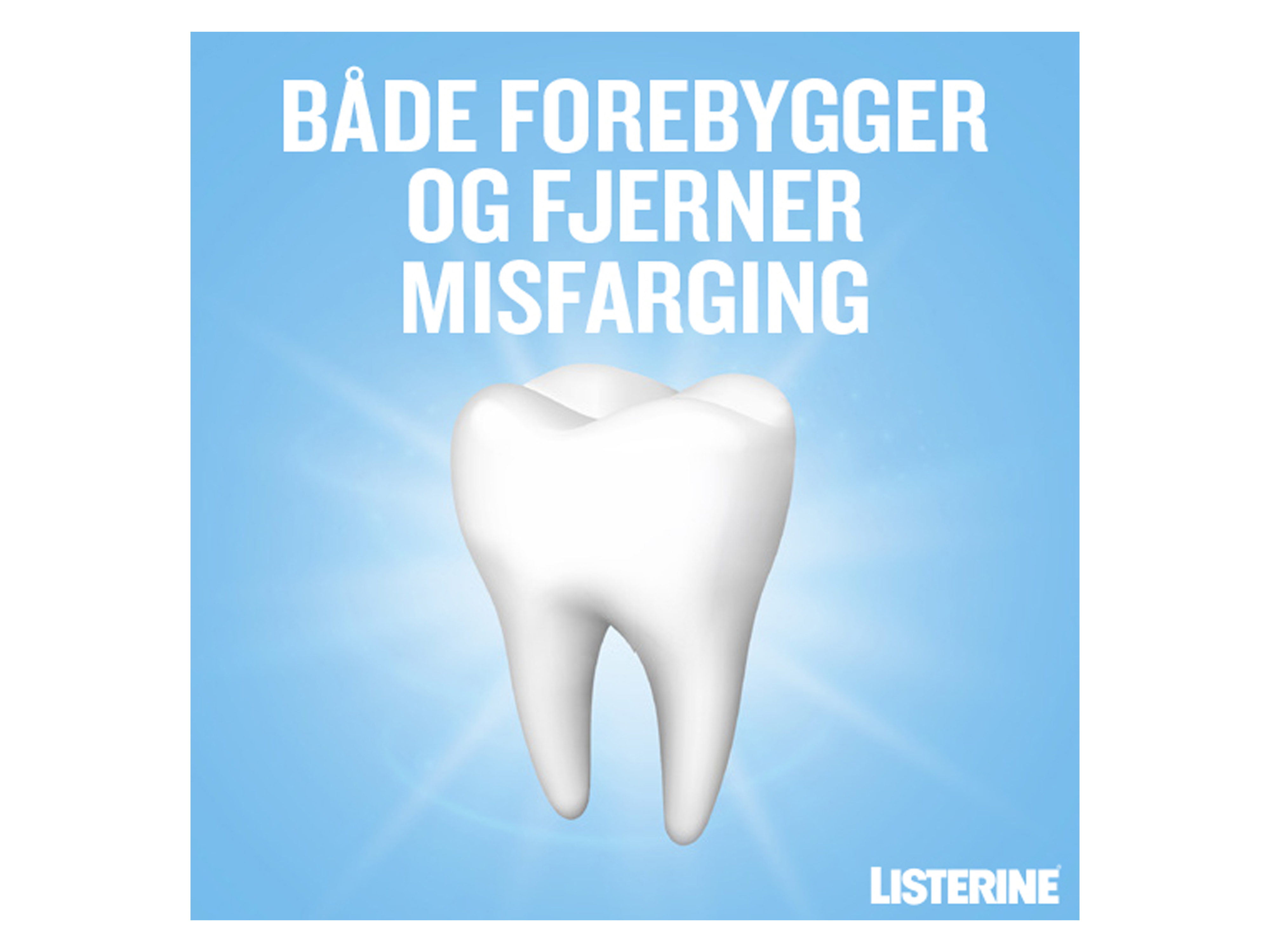 Listerine Advanced White Milder Taste Munnskyll, 500 ml