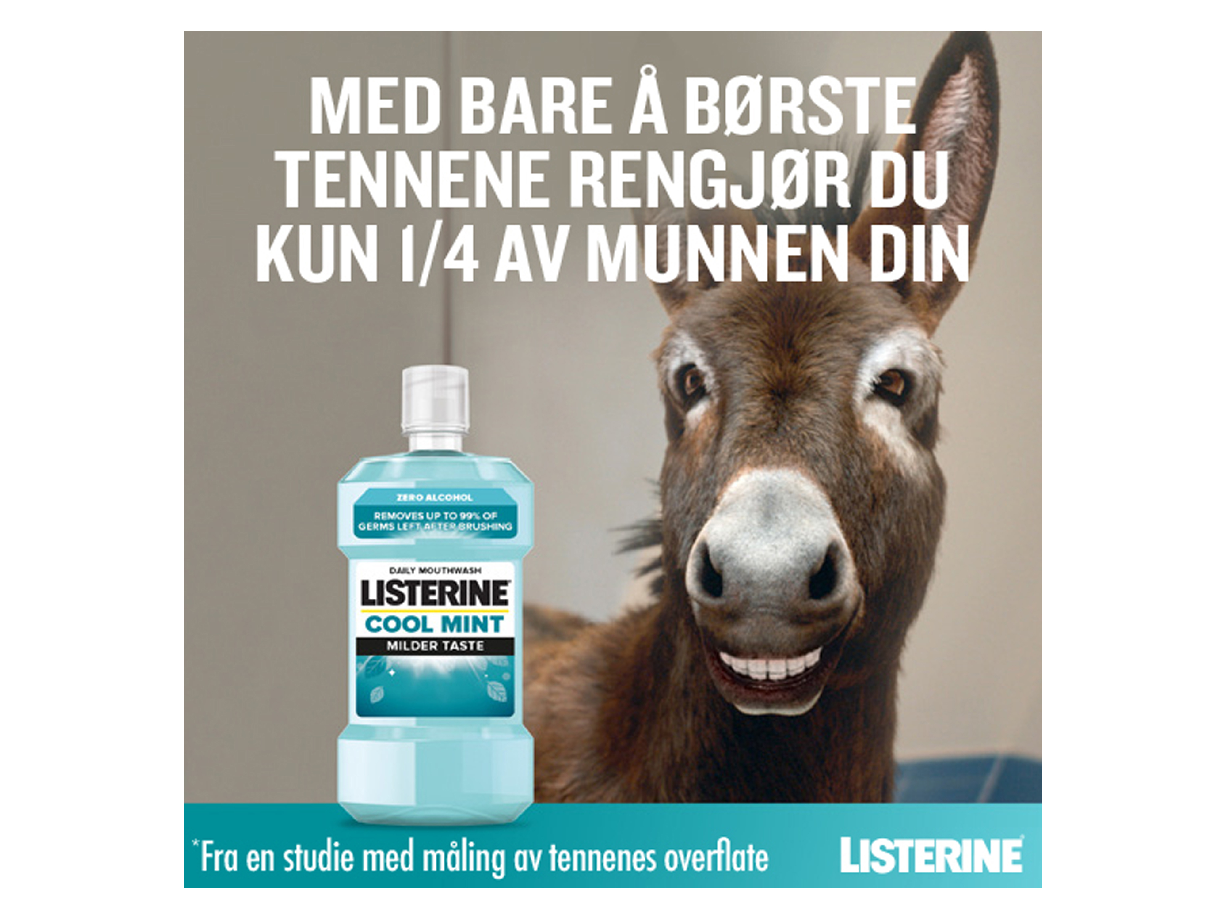 Listerine Cool Mint Milder Taste Munnskyll, 500 ml