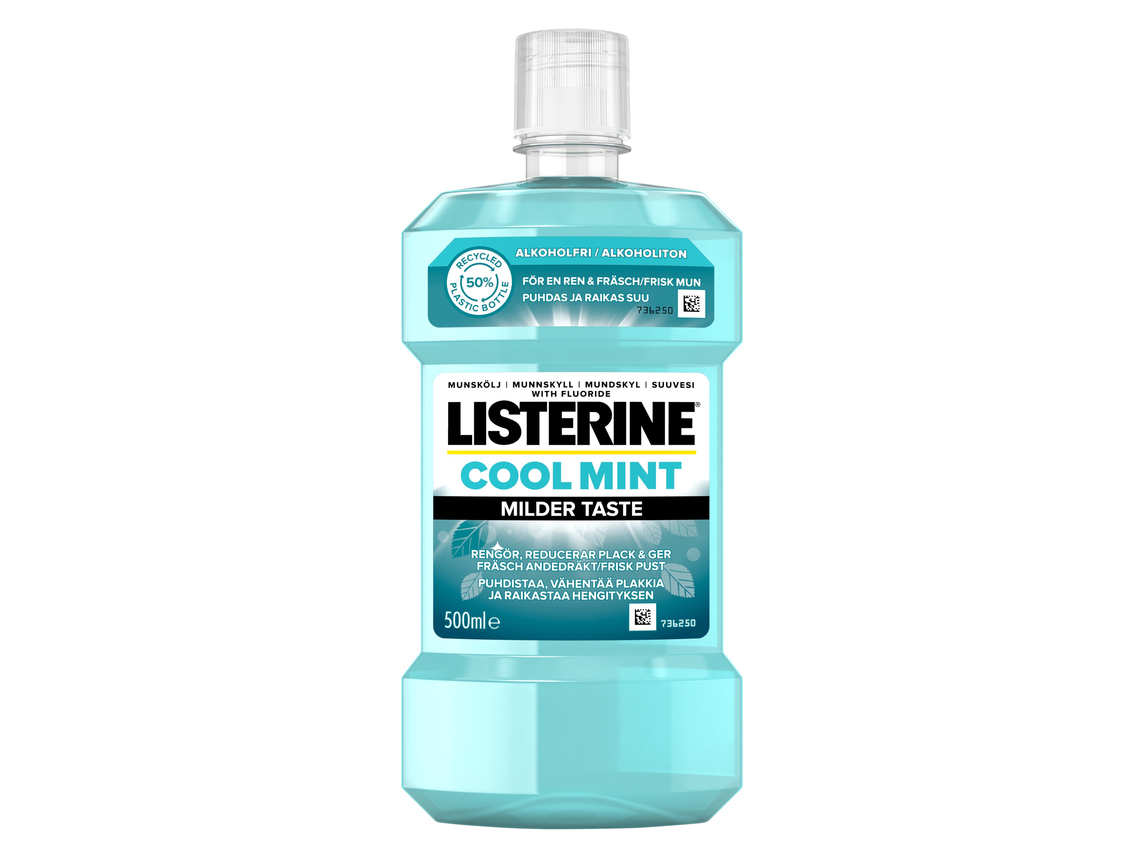 Listerine Cool Mint Milder Taste Munnskyll, 500 ml