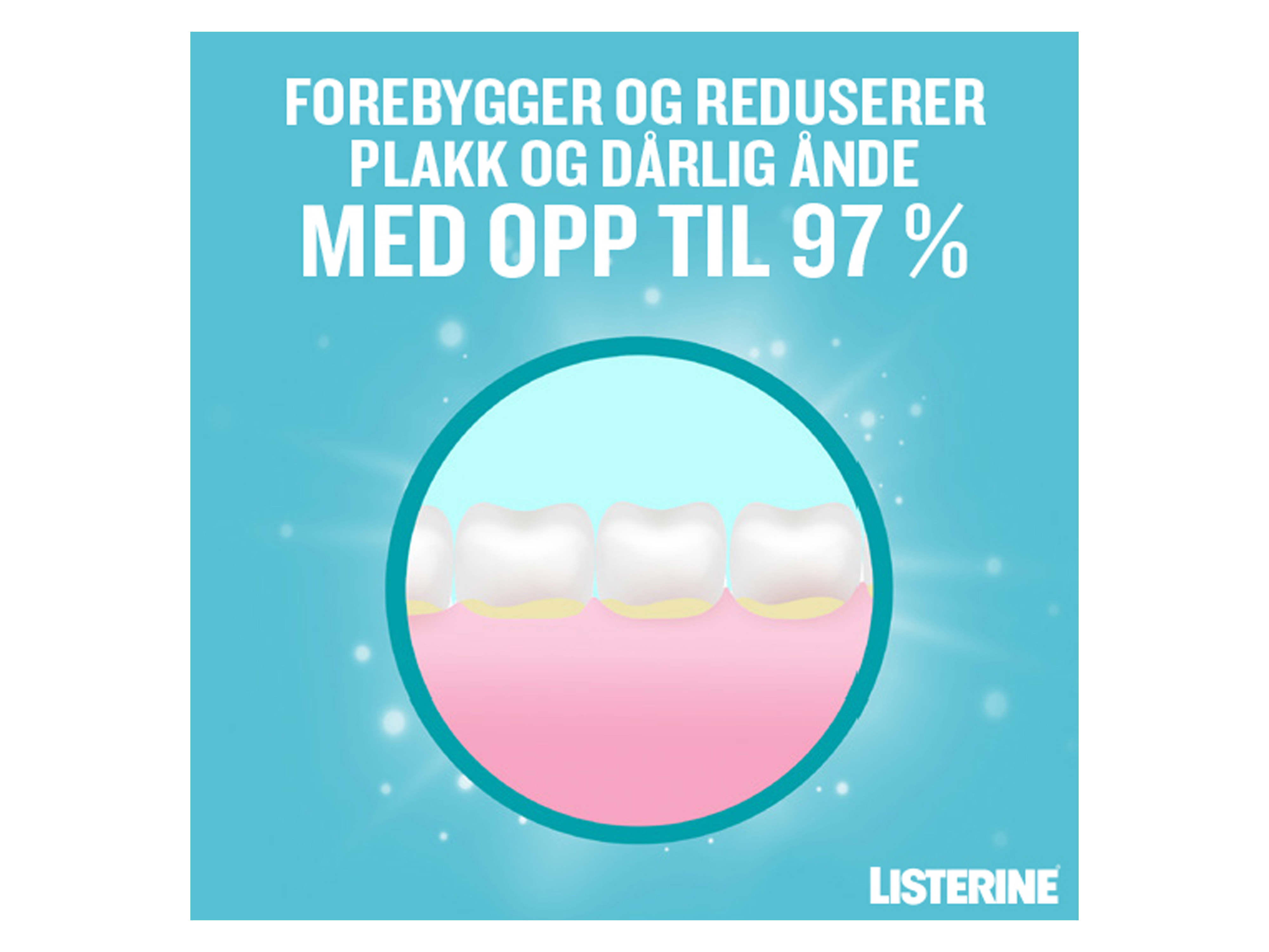 Listerine Cool Mint Milder Taste Munnskyll, 1000 ml