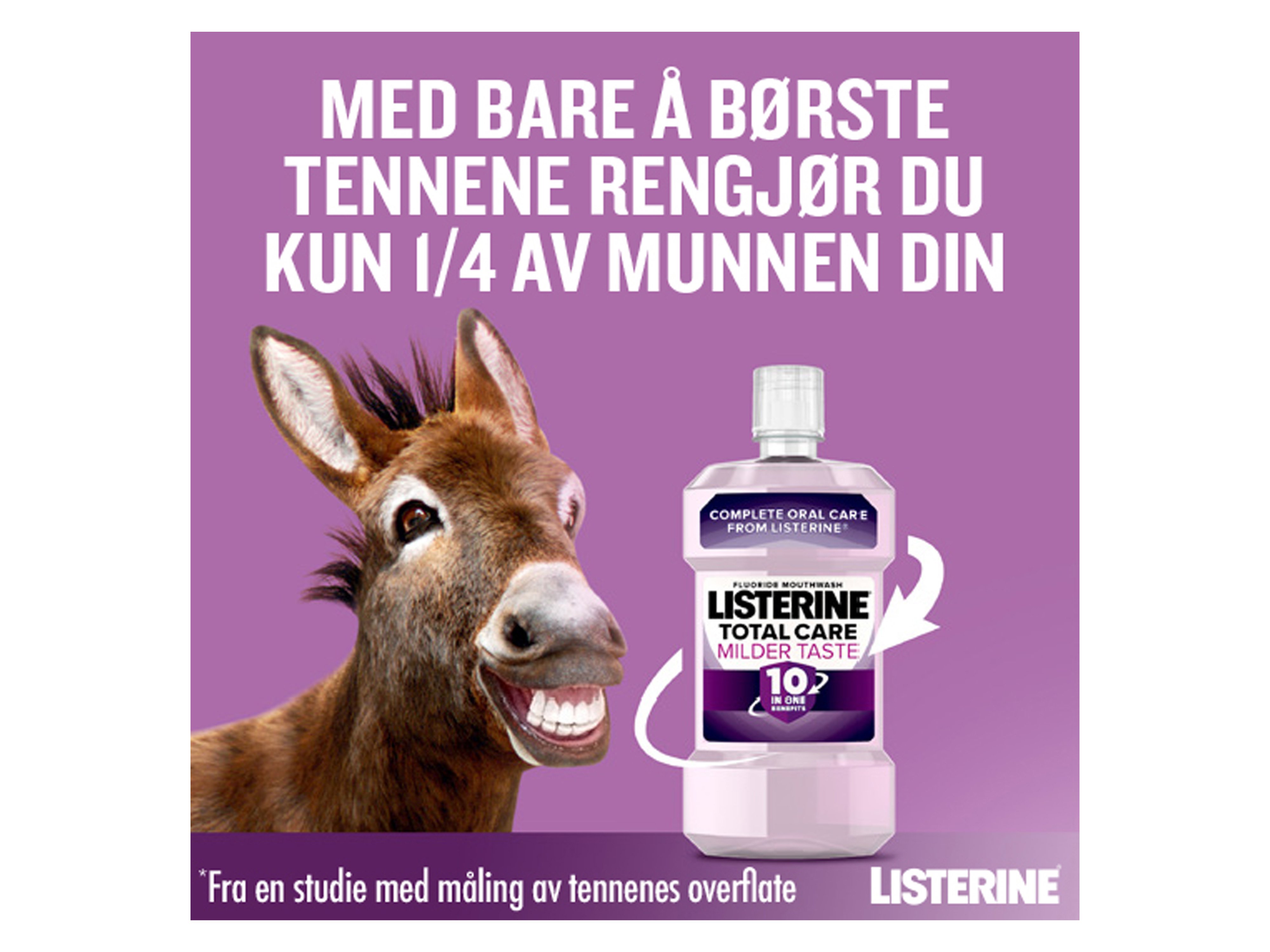 Listerine Total Care Milder Taste Munnskyll, 500 ml