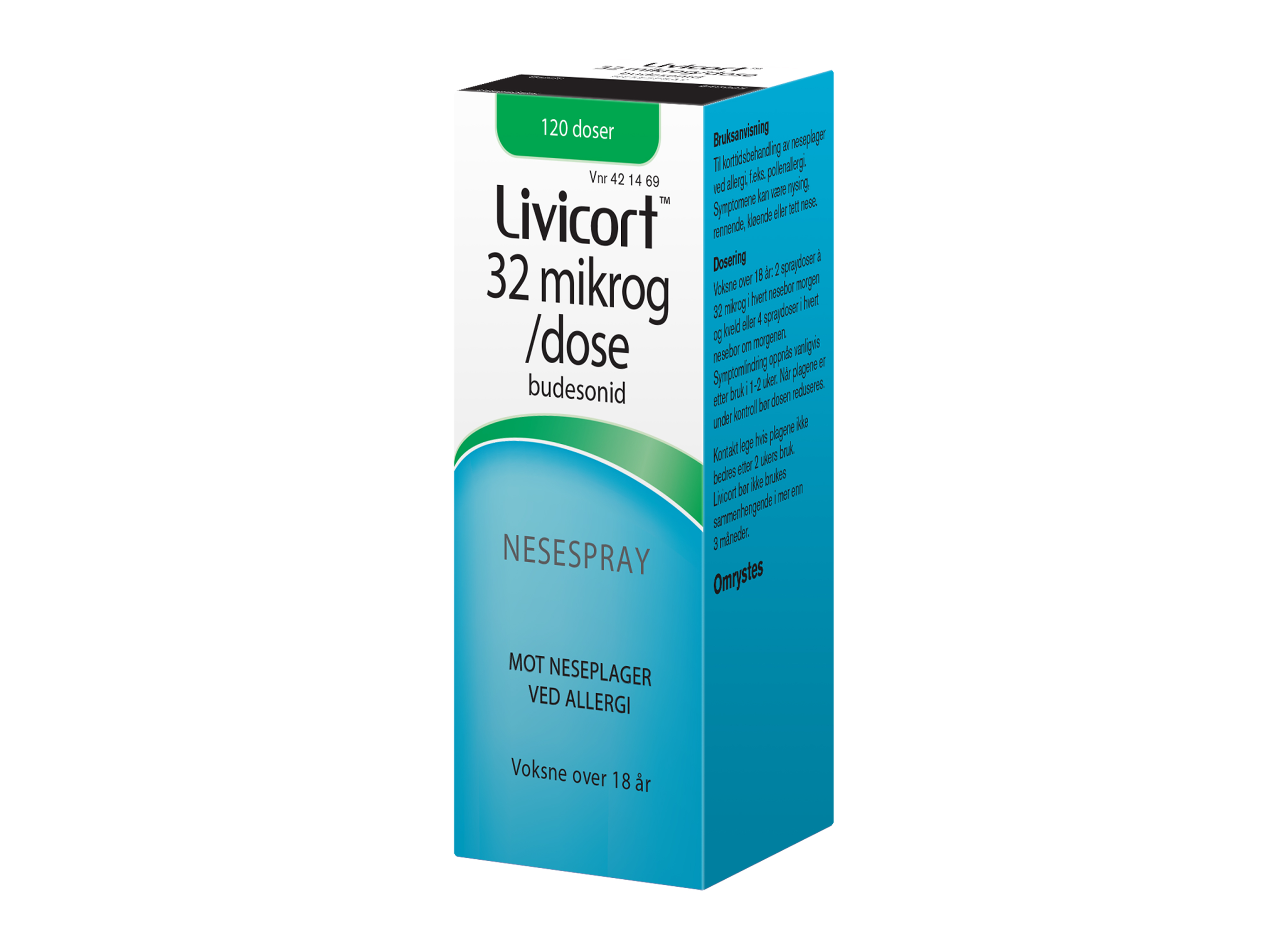 Livicort Nesespray, 32 μg/dose, 120 ml