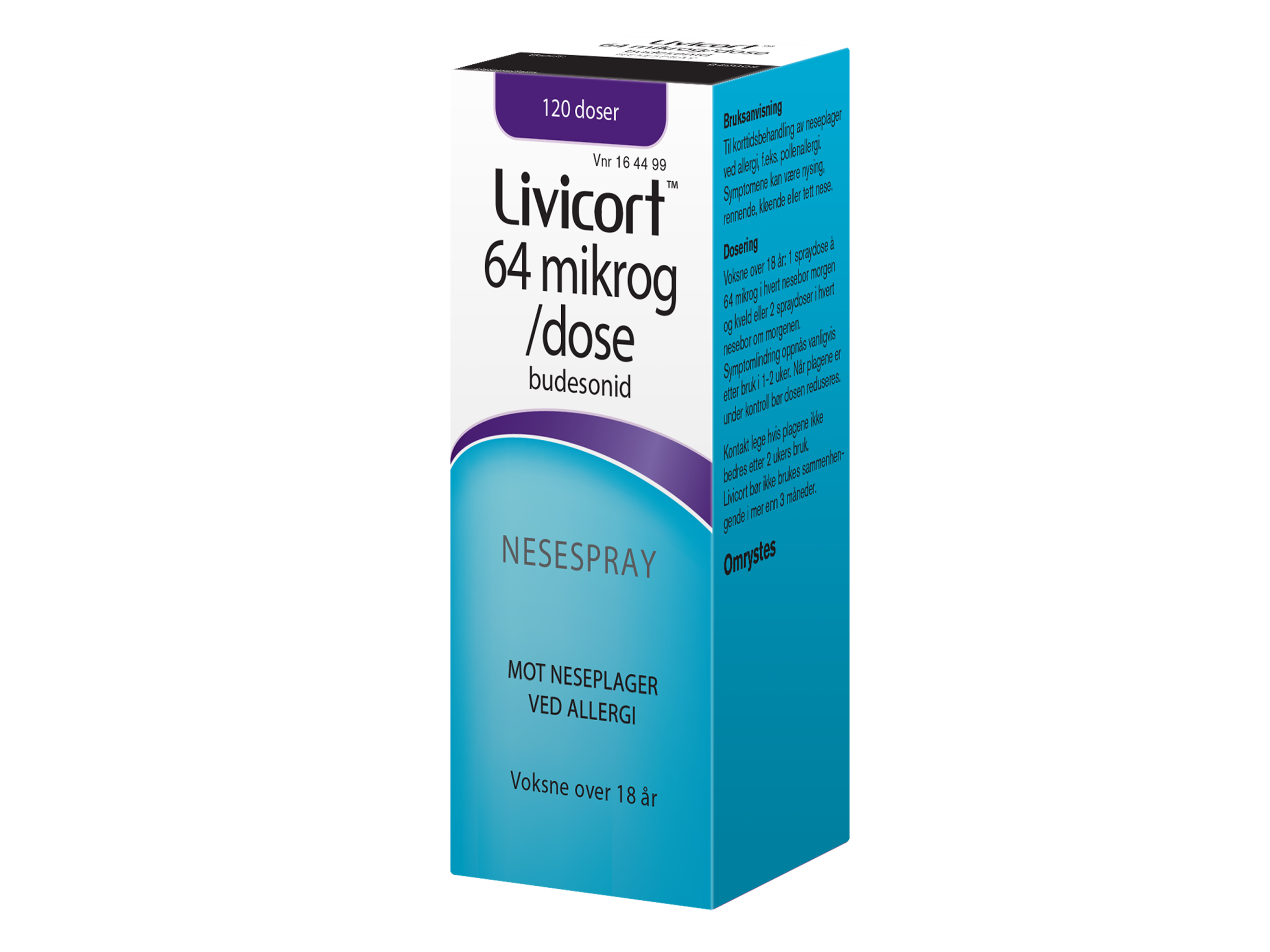 Livicort Nesespray, 64 μg/dose, 120 ml