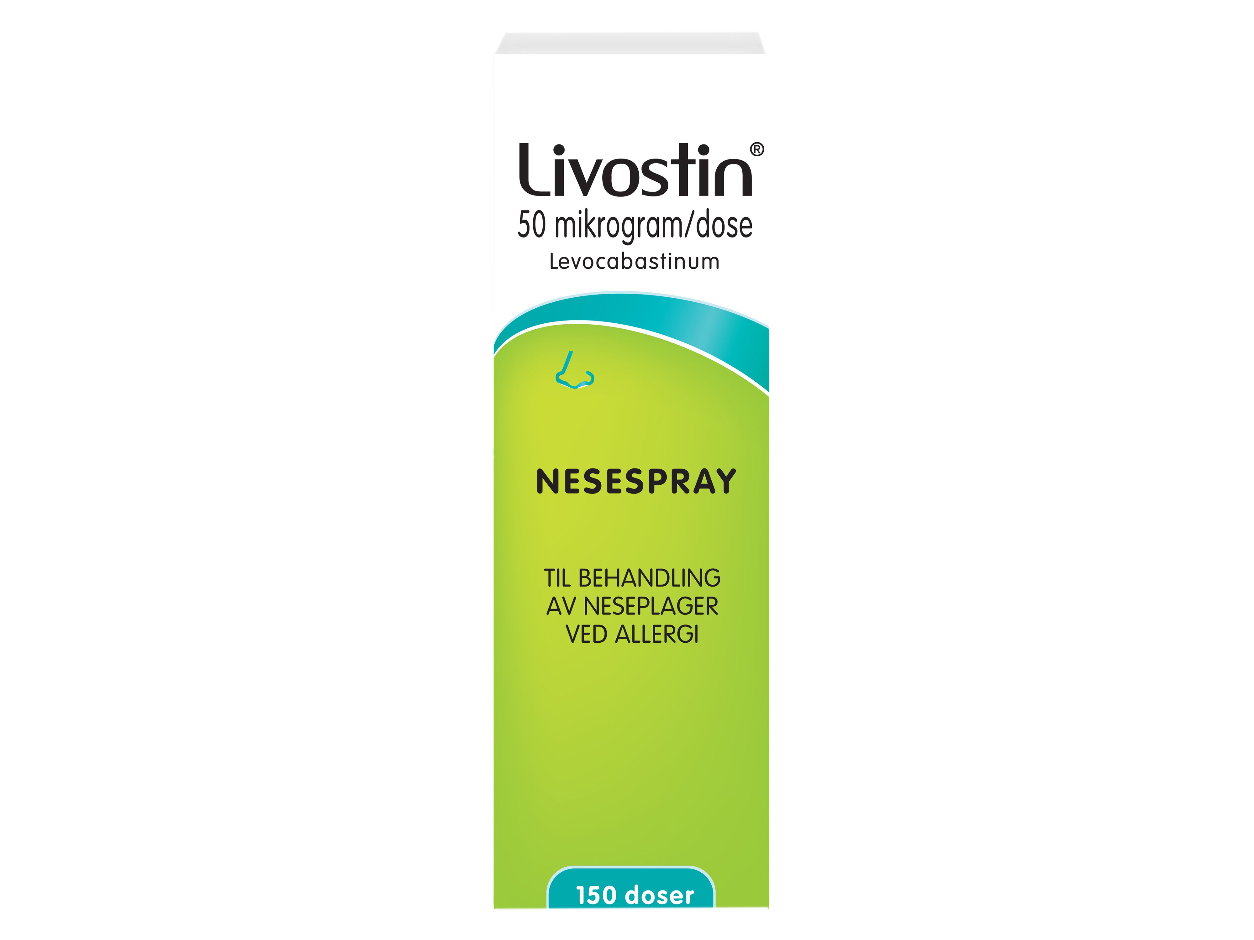 Livostin Nesespray 50 µg/dose, 150 doser.