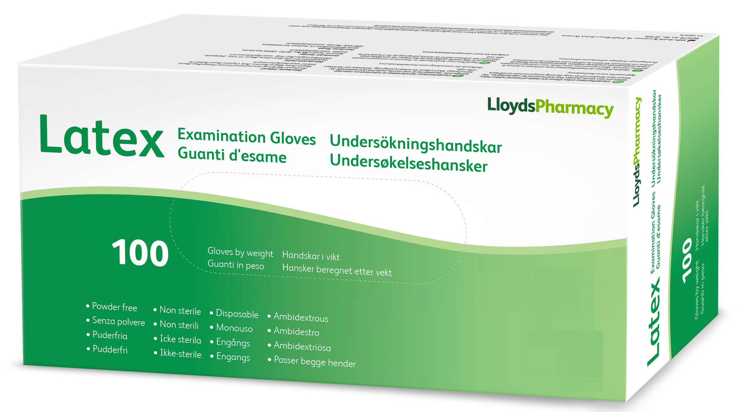 LLP Hansker Lateks u/pudder, 100