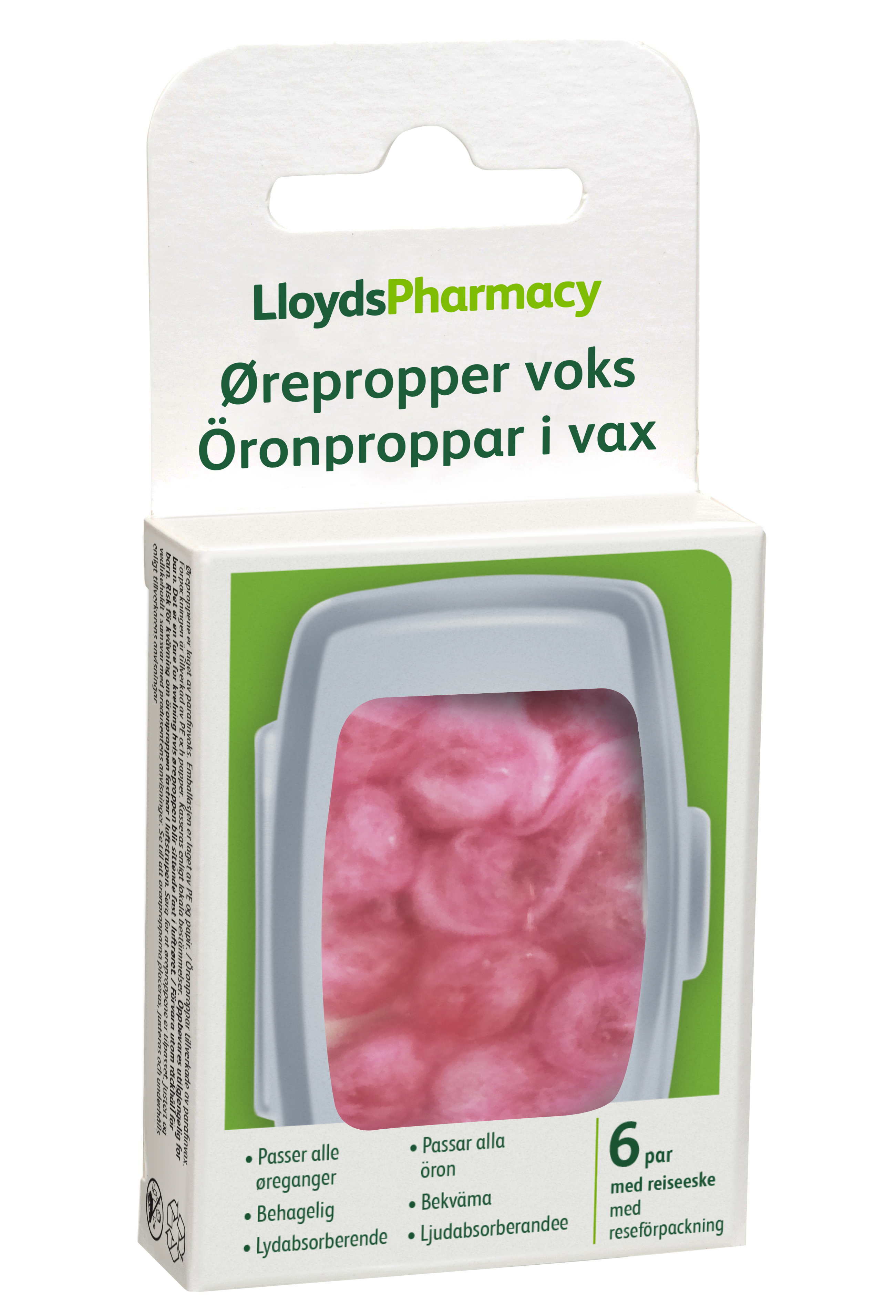 LLP Ørepropper Voks, 6