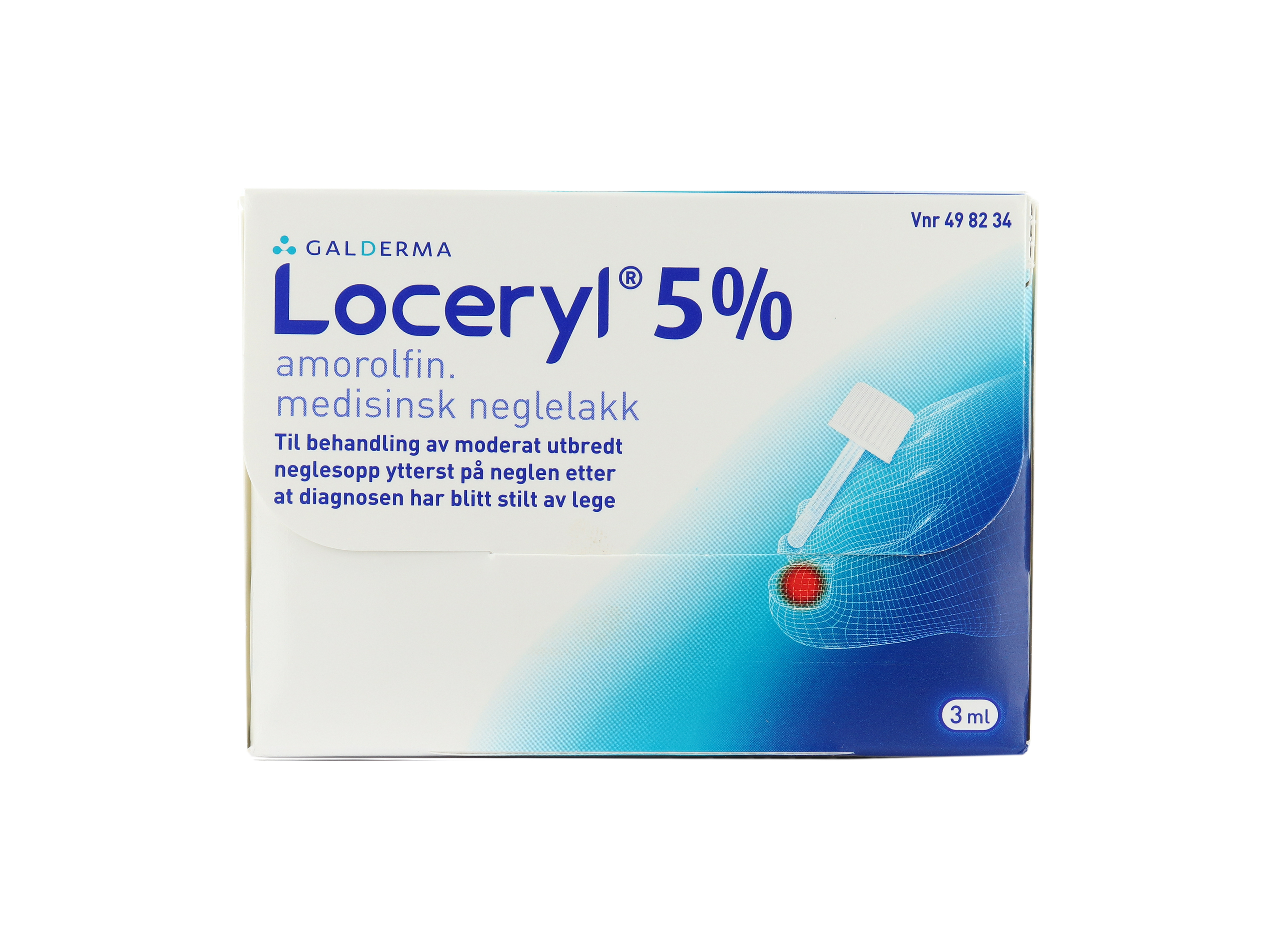 Loceryl Medisinsk neglelakk 5%, 3 ml.