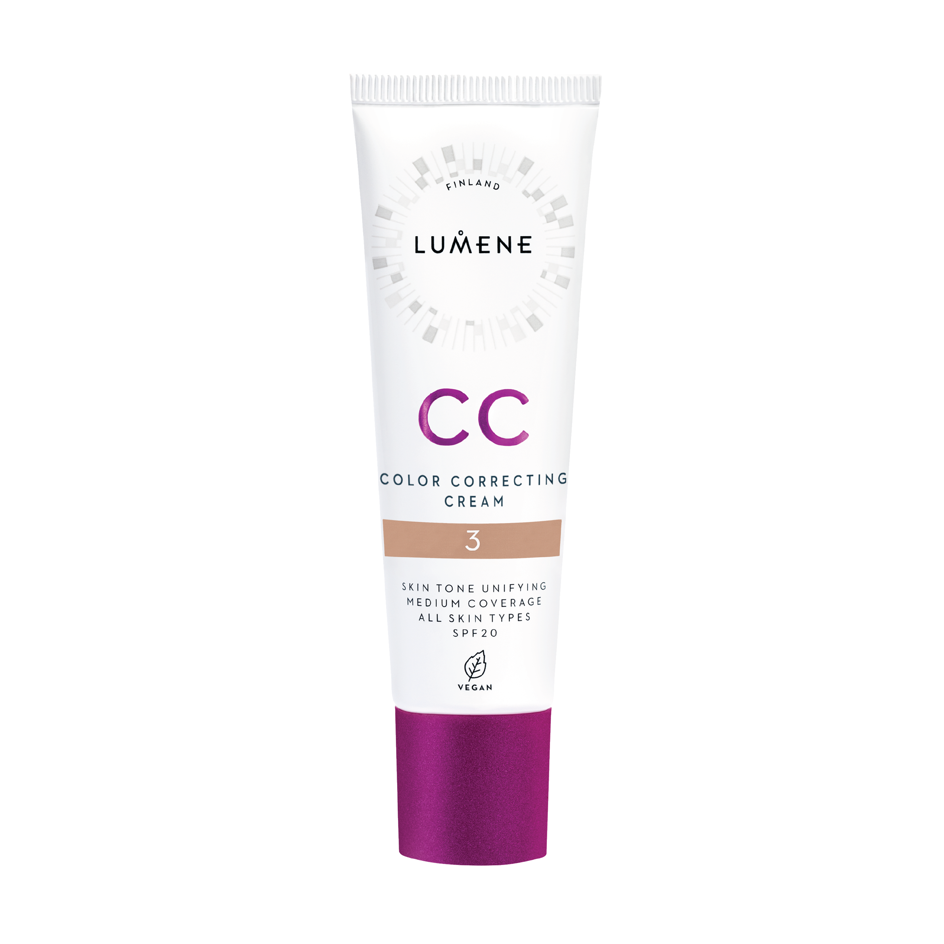 Lumene CC Color Correcting Cream SPF20, Farge 3, 30 ml