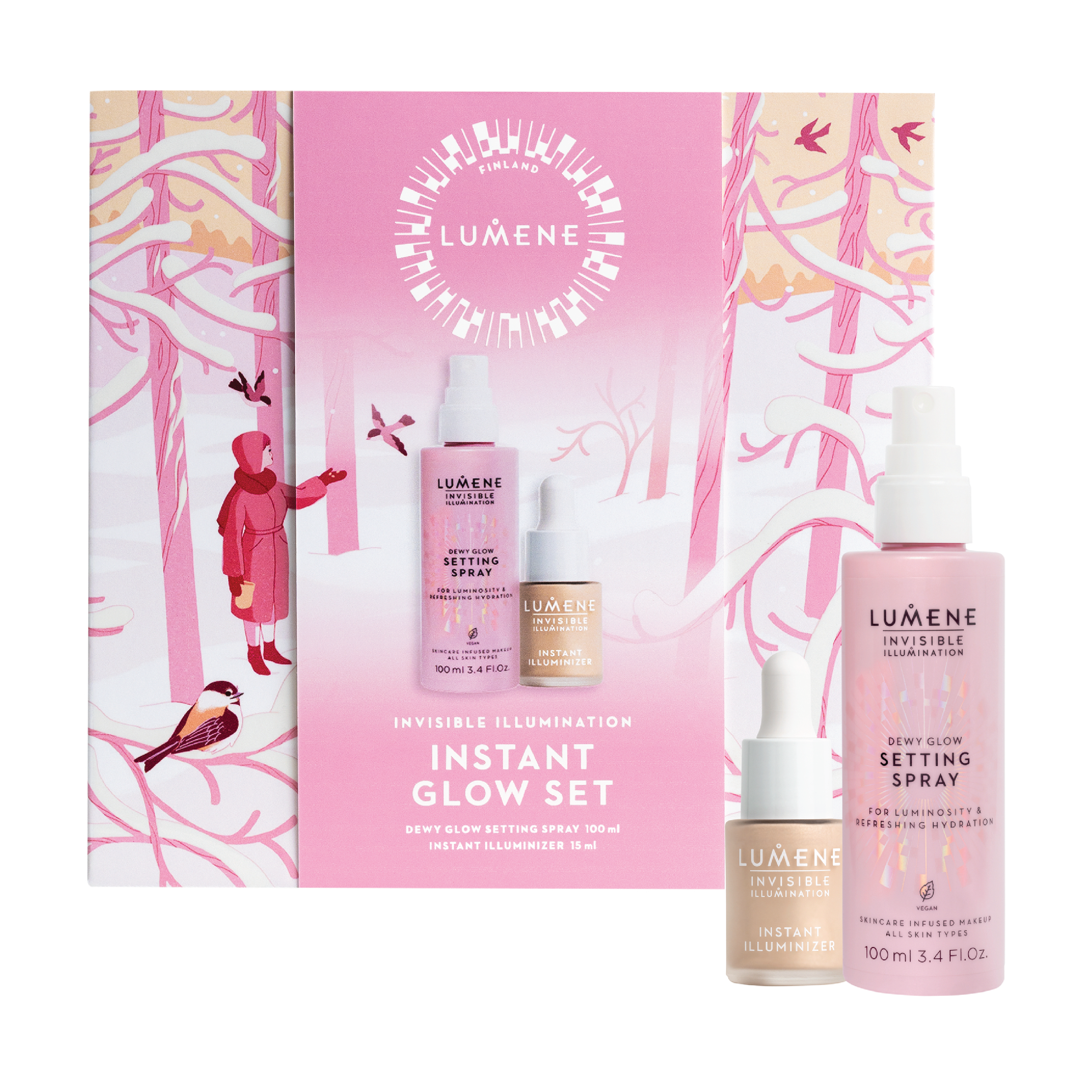 Lumene Invisible Illumination Instant Glow Set, 1 sett