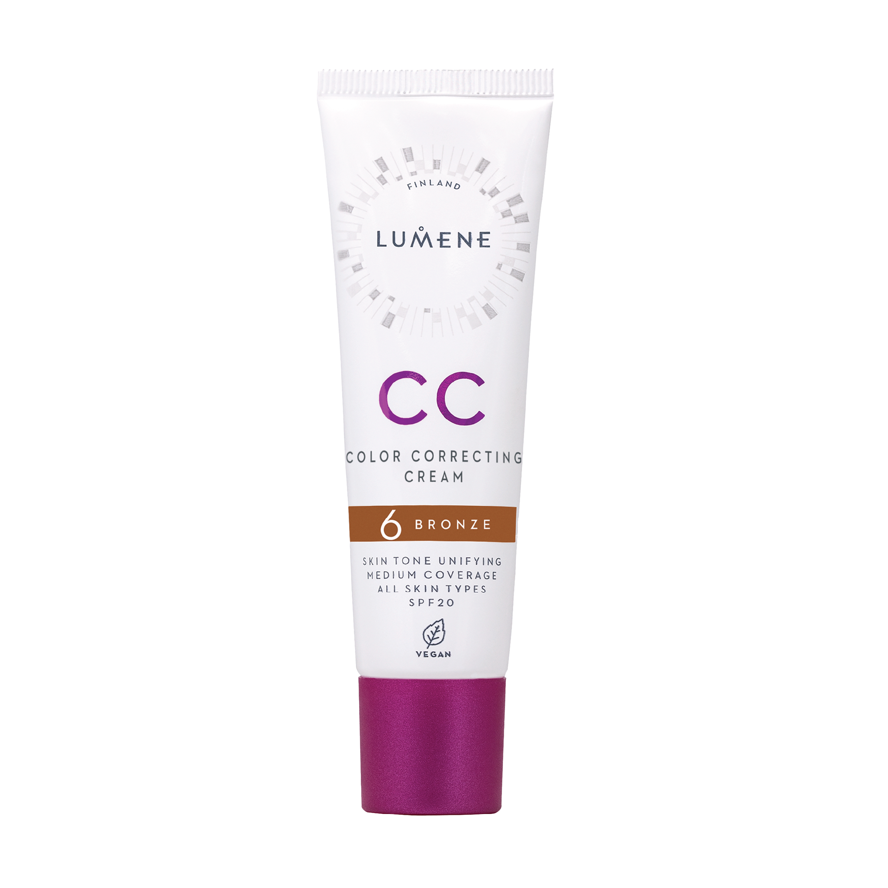 Lumene CC Color Correcting Cream SPF20, 6 Bronze, 30 ml