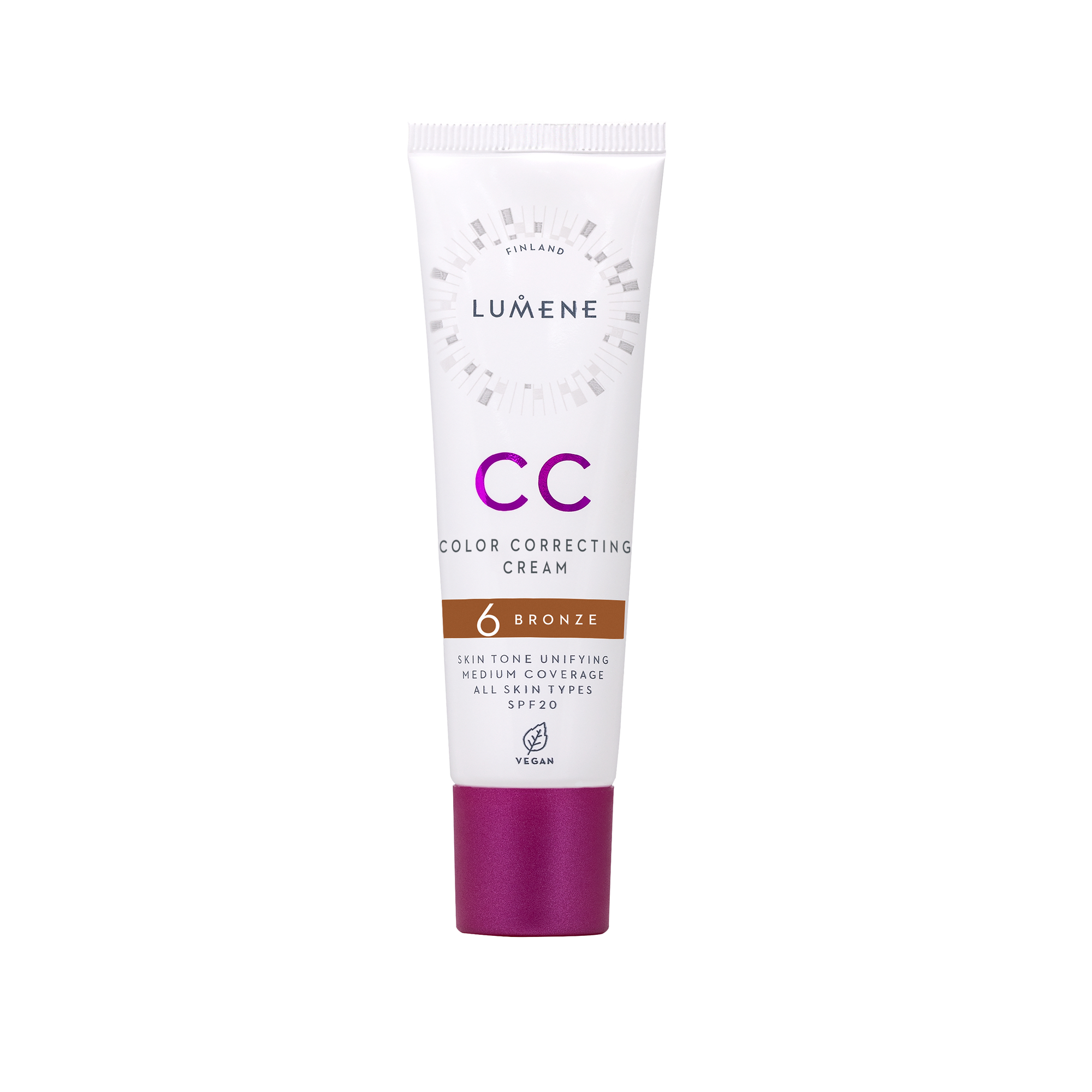 Lumene CC Color Correcting Cream SPF20, 6 Bronze, 30 ml