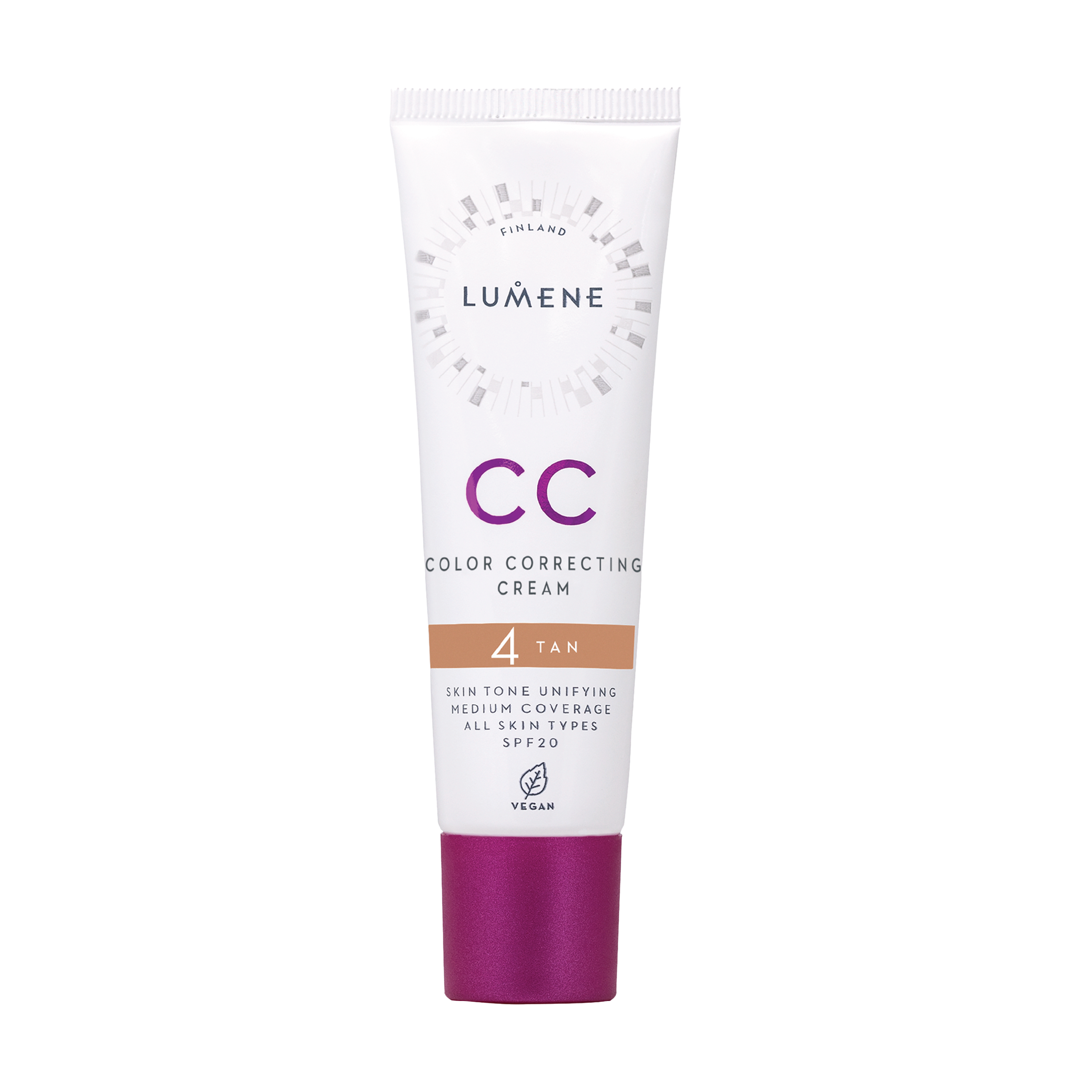 Lumene CC Color Correcting Cream SPF20, 4 Tan, 30 ml