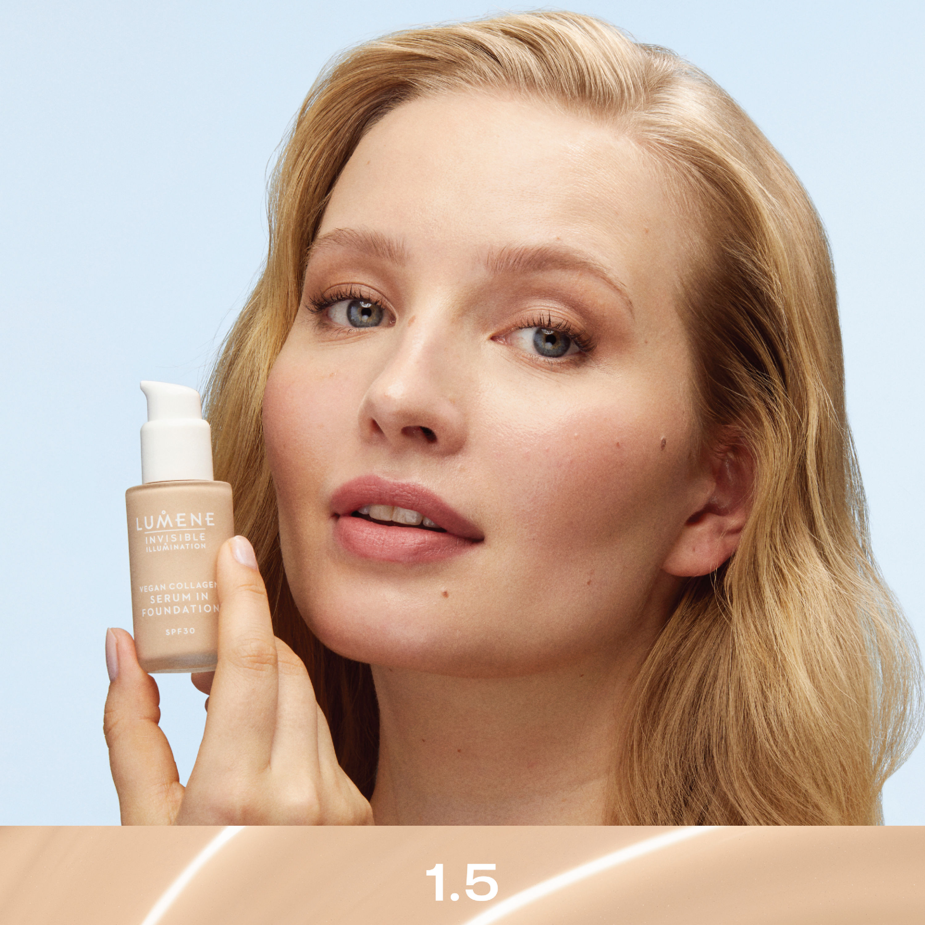 Lumene Invisible Illumination Serum In Foundation SPF30, Farge 1.5, 30 ml