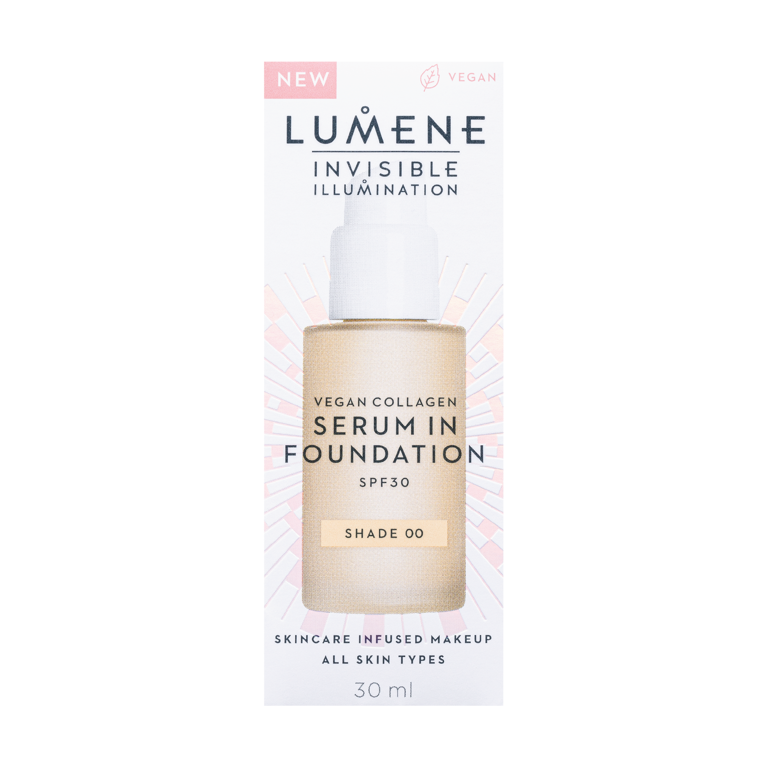 Lumene Invisible Illumination Serum In Foundation SPF30, Farge 00, 30 ml