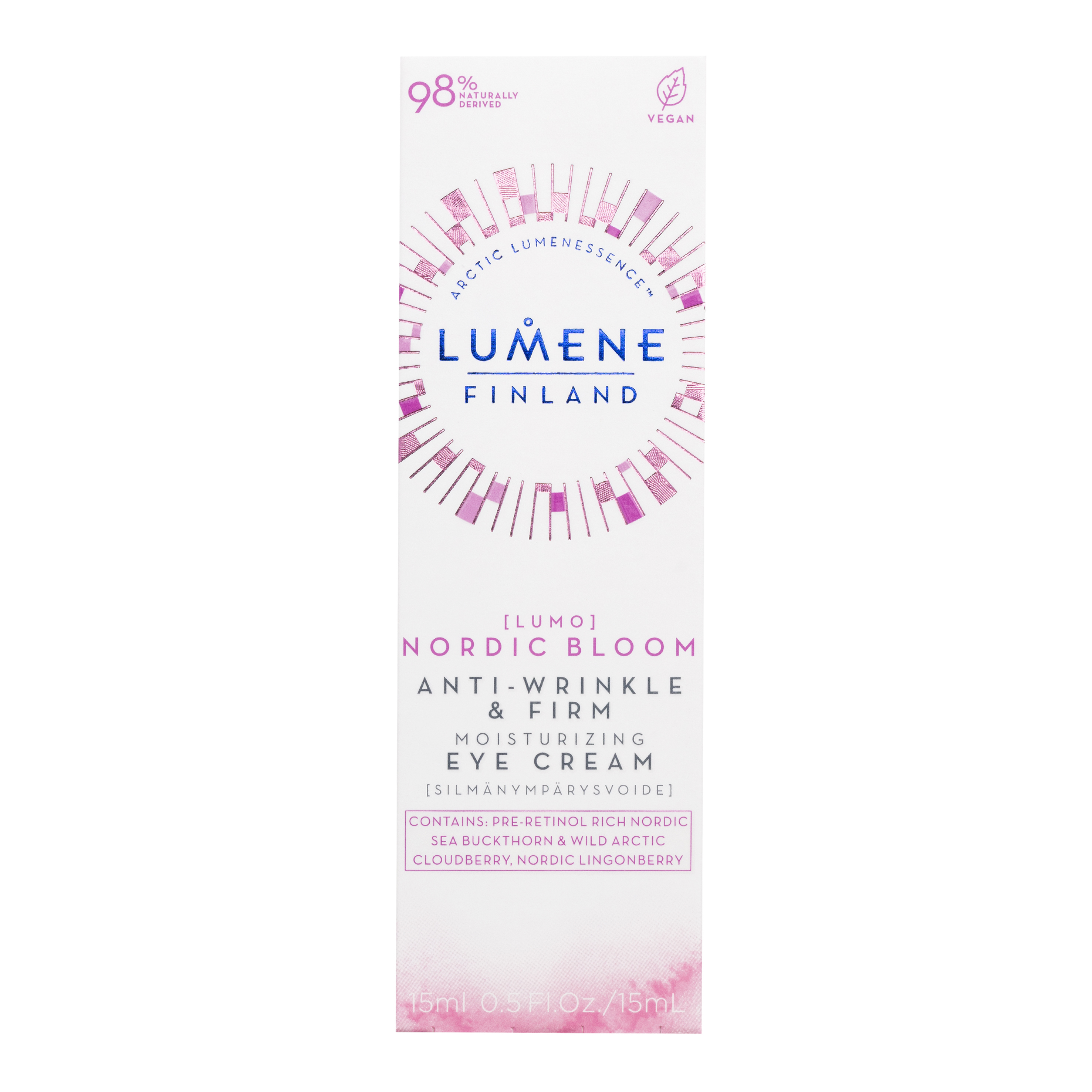 Lumene Nordic Bloom Anti-Wrinkle & Firm Moisturizing Eye Cream, 15 ml