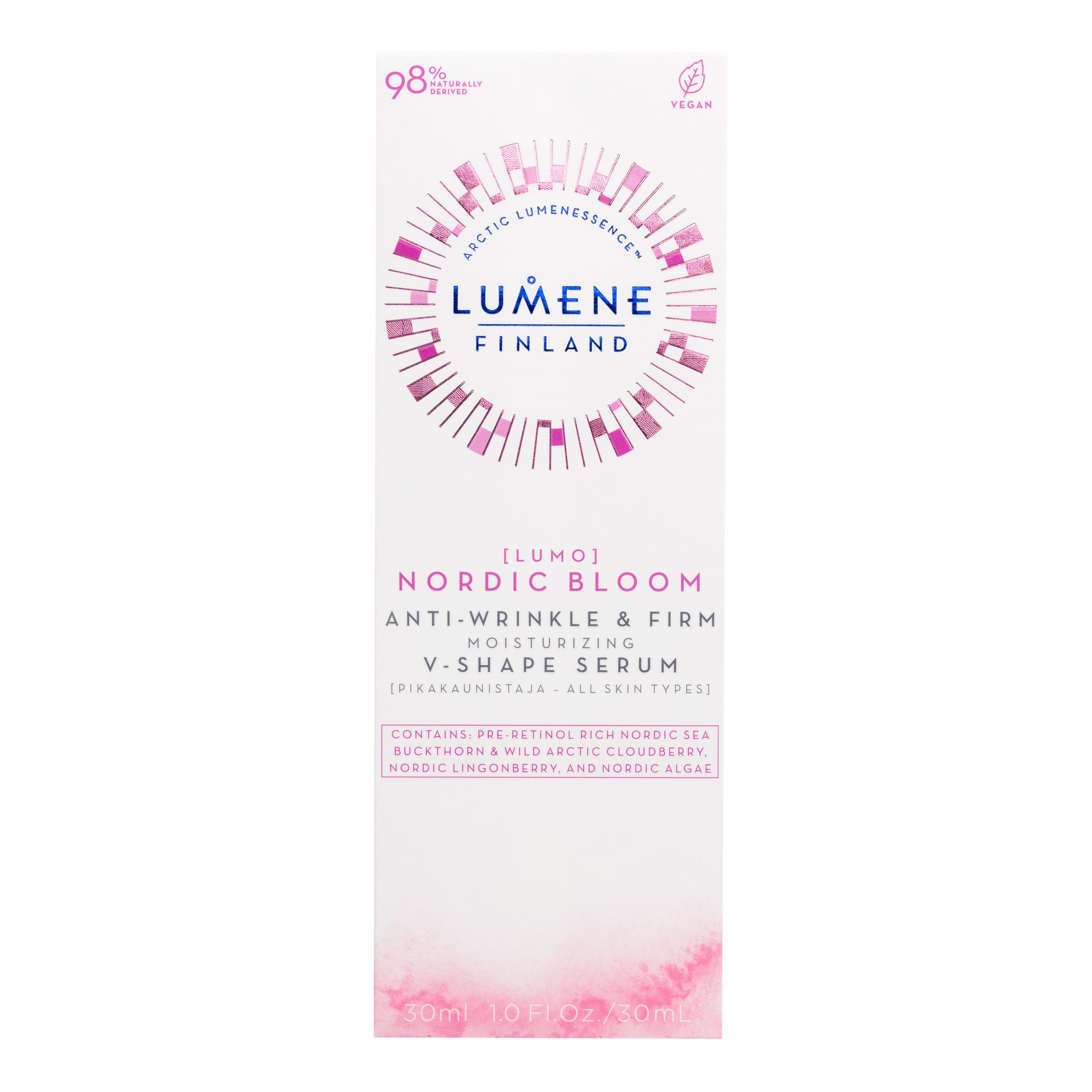 Lumene Nordic Bloom Anti-Wrinkle & Firm Moisturizing V-Shape Serum, 30 ml