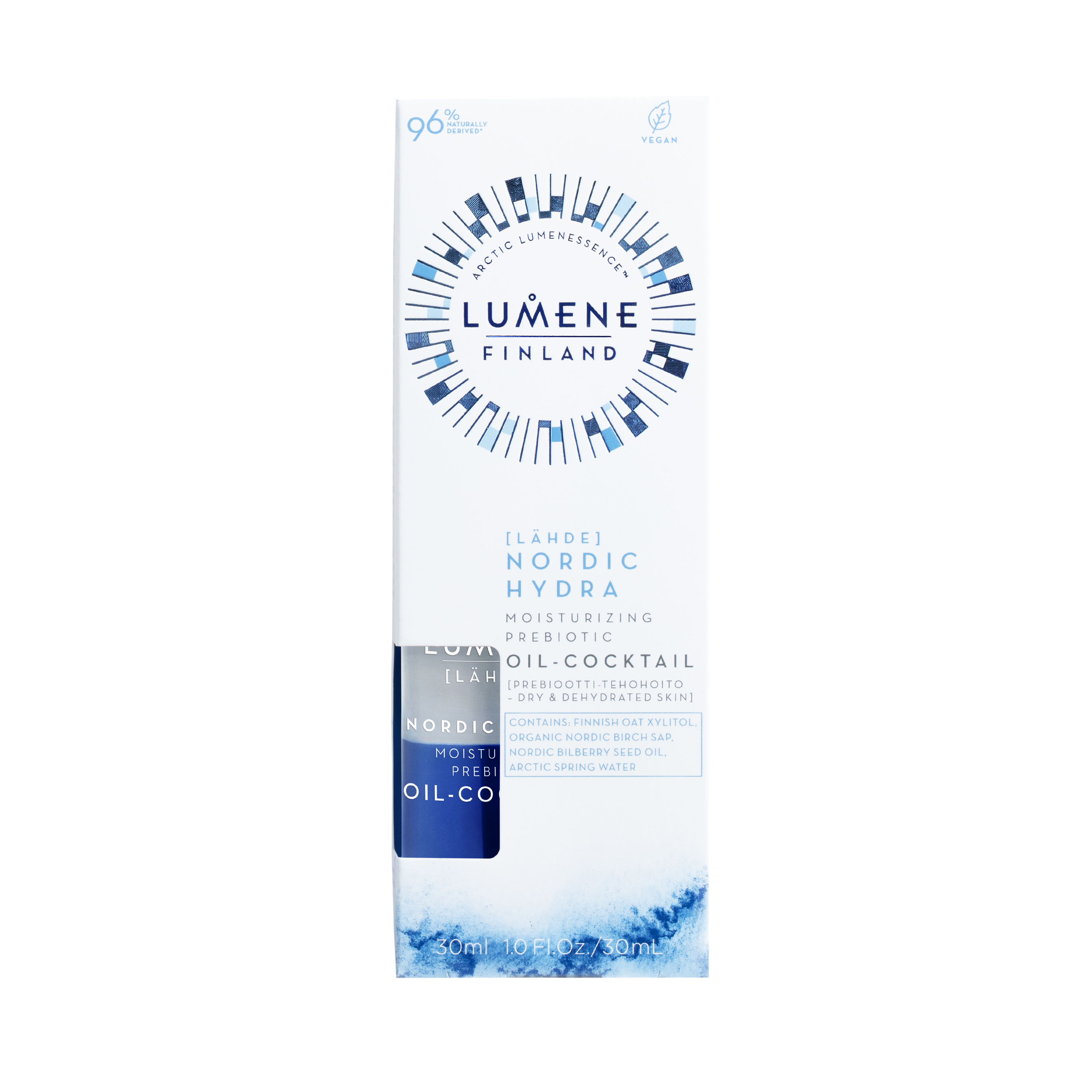 Lumene Nordic Hydra Moisturizing Prebiotic Oil-Cocktail, 30 ml