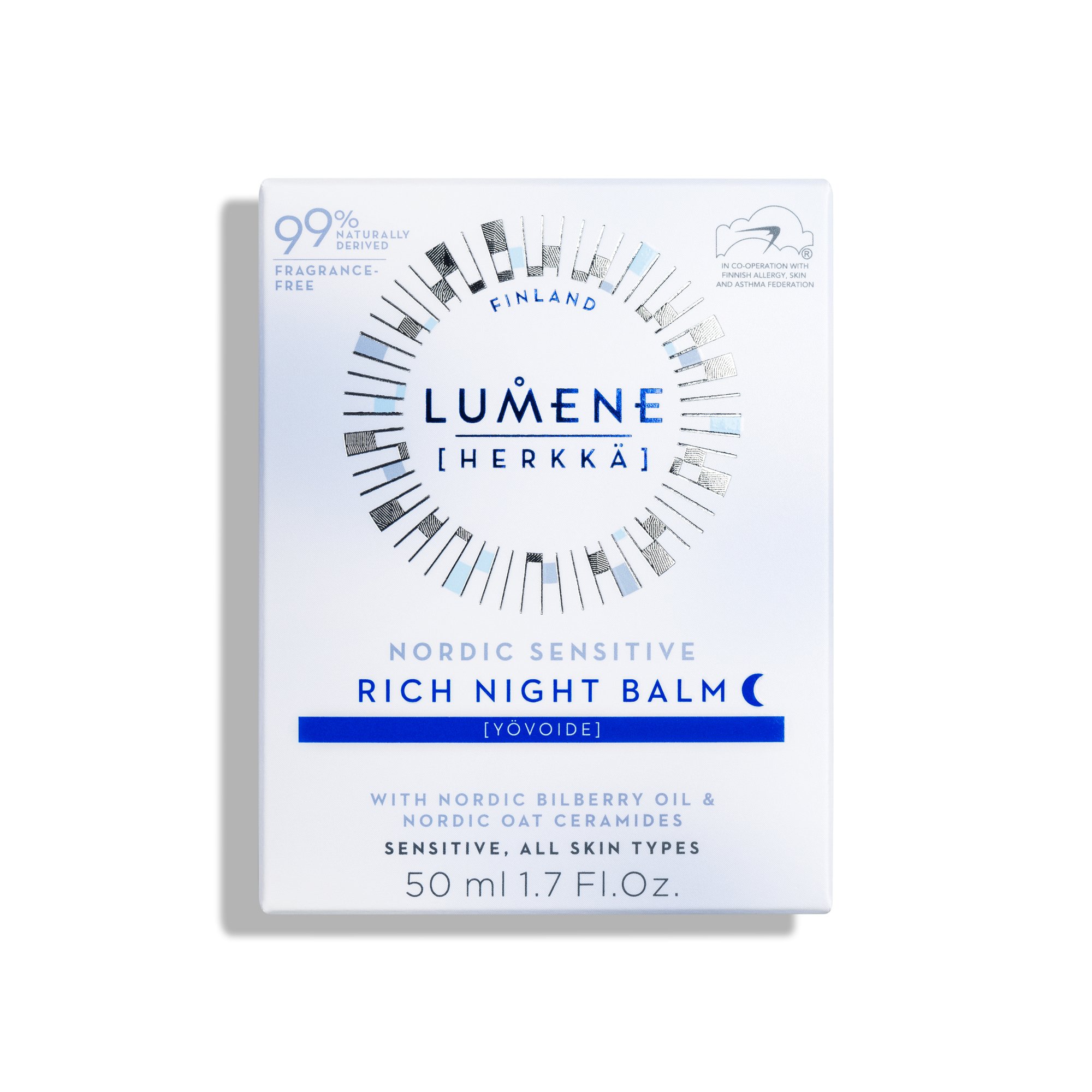 Lumene Nordic Sensitive Rich Night Balm, 50 ml
