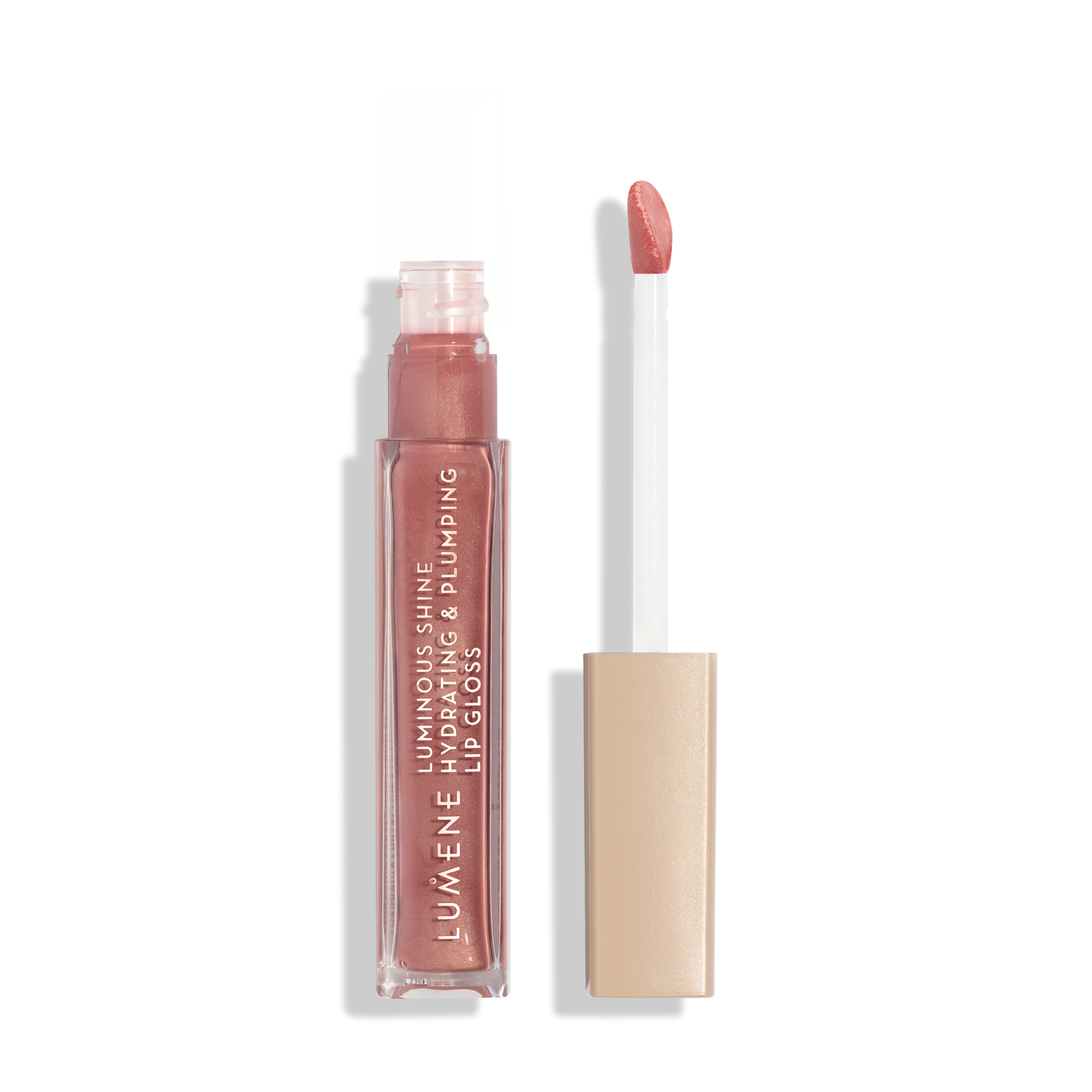 Lumene Luminous Shine Hydrating & Plumping Lip Gloss, 02 Old Rose, 5 ml