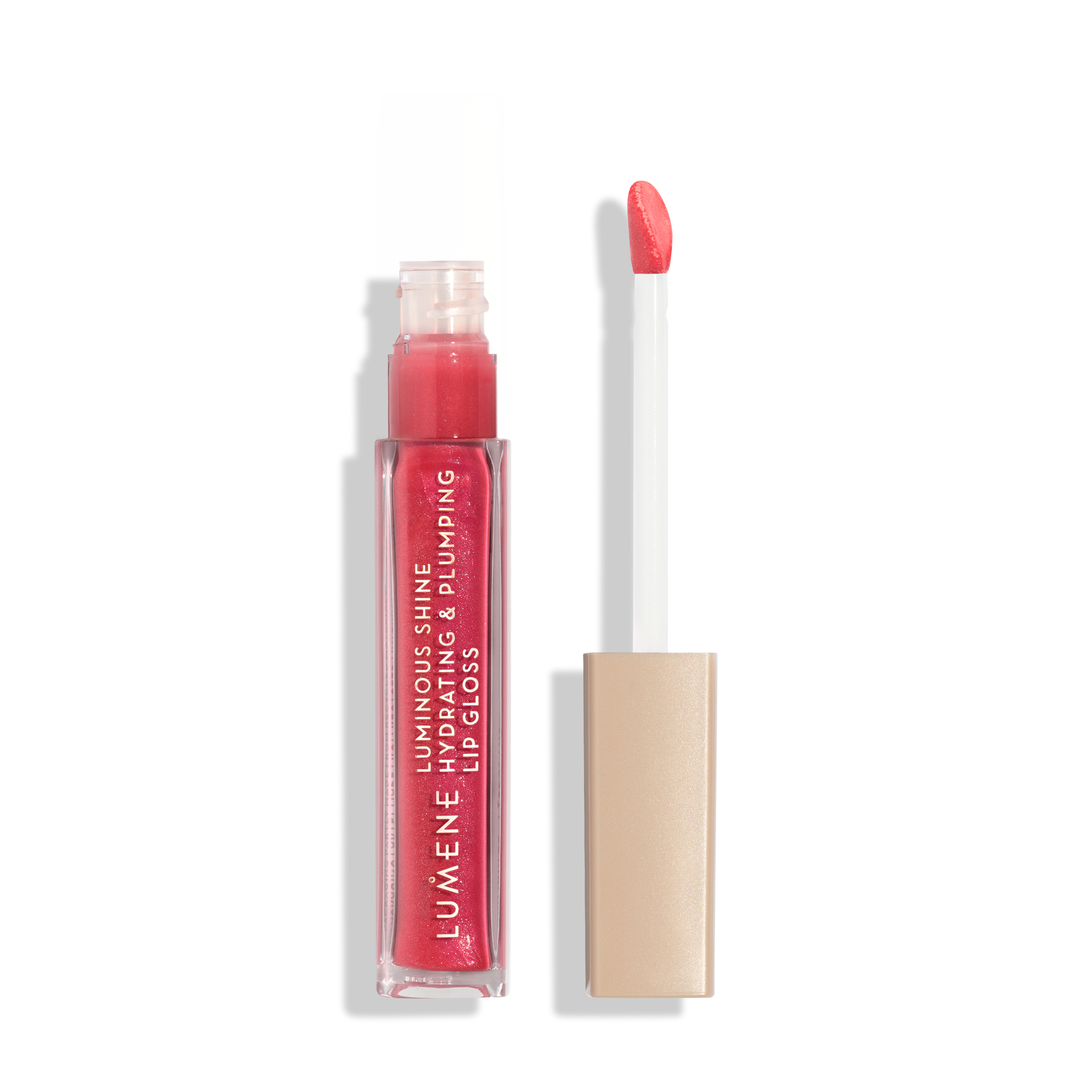 Lumene Luminous Shine Hydrating & Plumping Lip Gloss, 05 Bright Rose, 5 ml