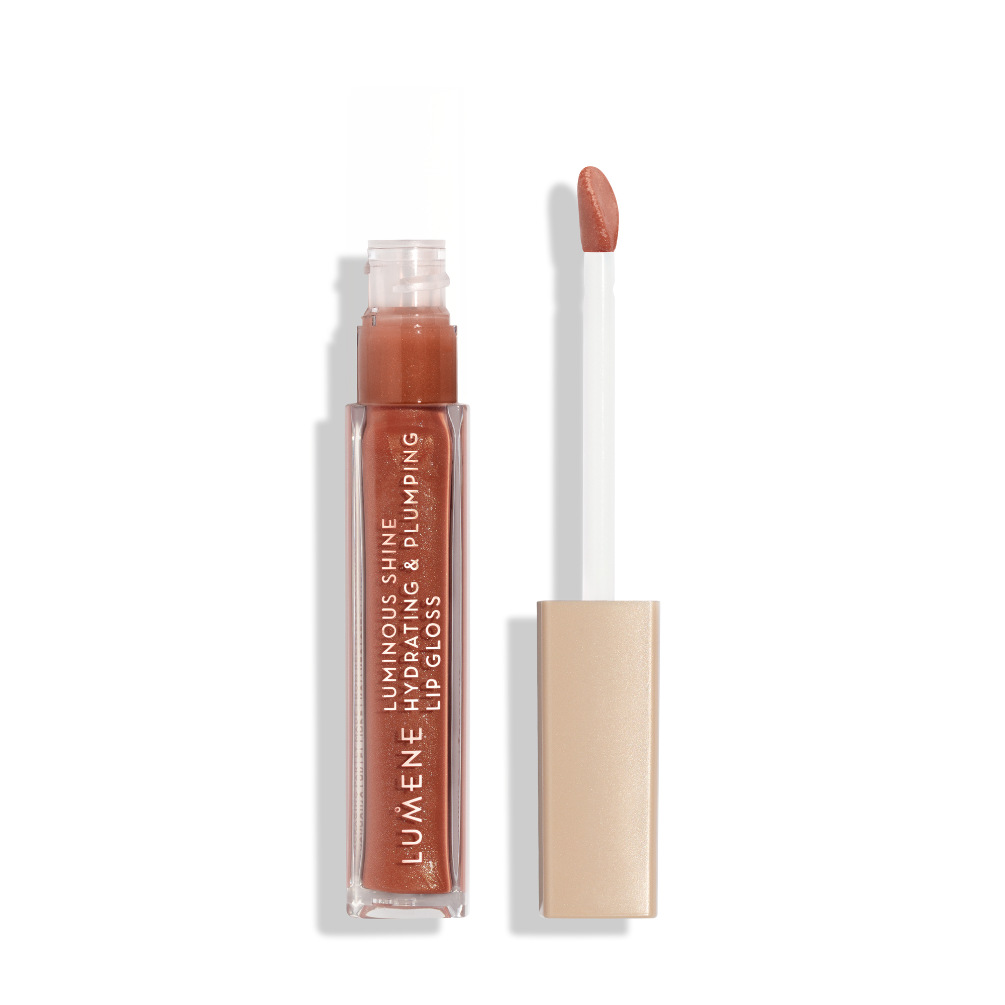 Lumene Luminous Shine Hydrating & Plumping Lip Gloss, 08 Sunset Glow, 5 ml