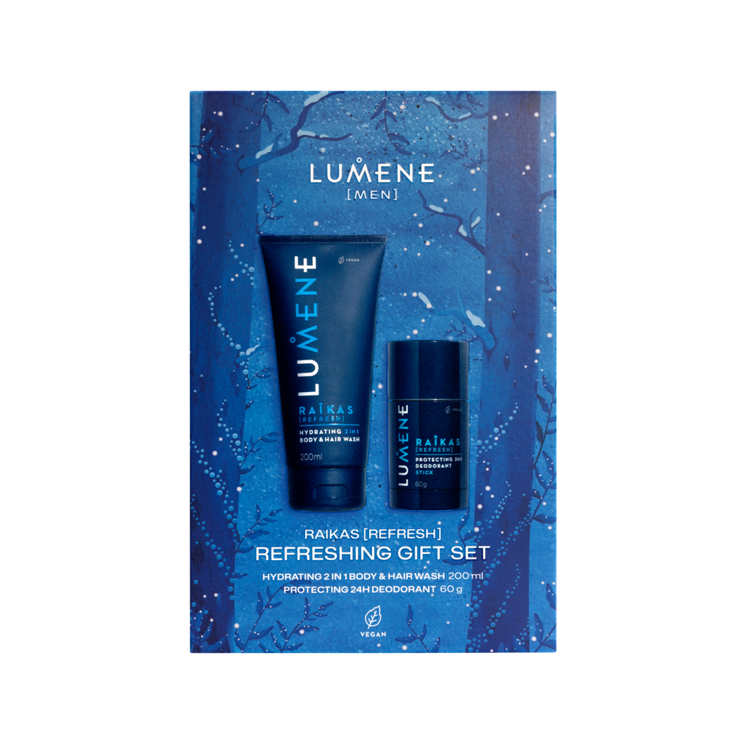 Lumene Men Raikas Refreshing Morning Gift Set 2026, 1 sett