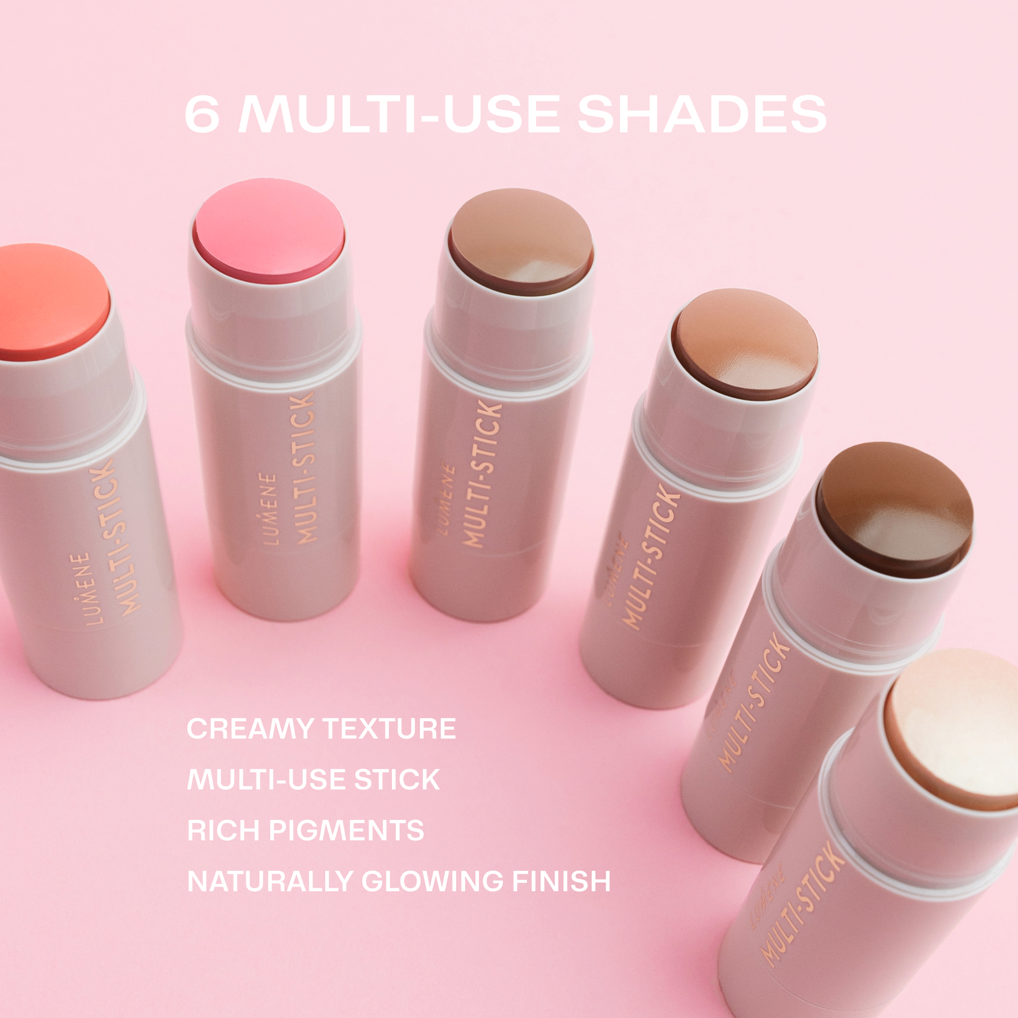 Lumene Multi-stick, Warm Coral, 4,5 g