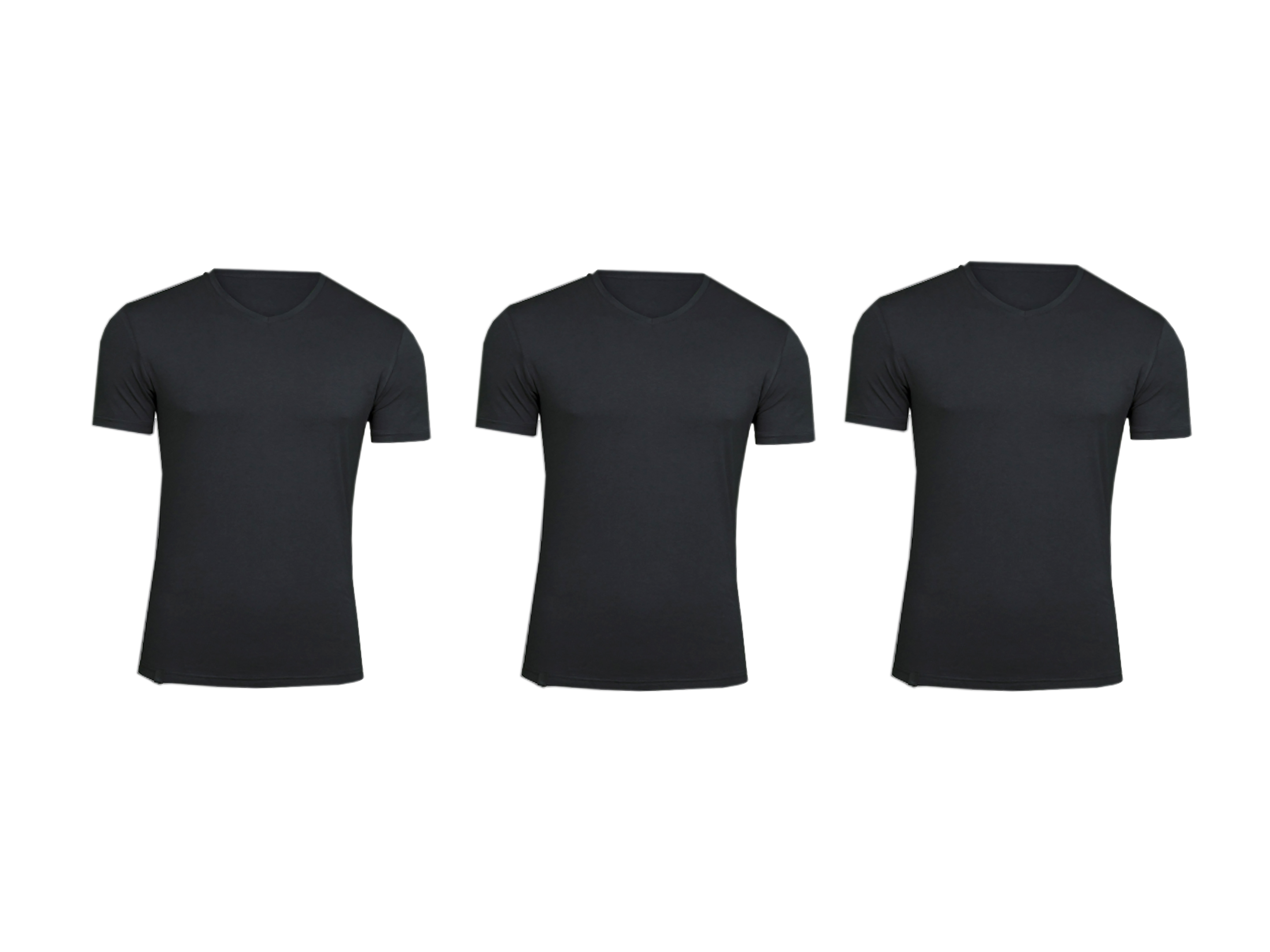 Lavrans Wear V-Neck T-Shirt Black, 1 stk.