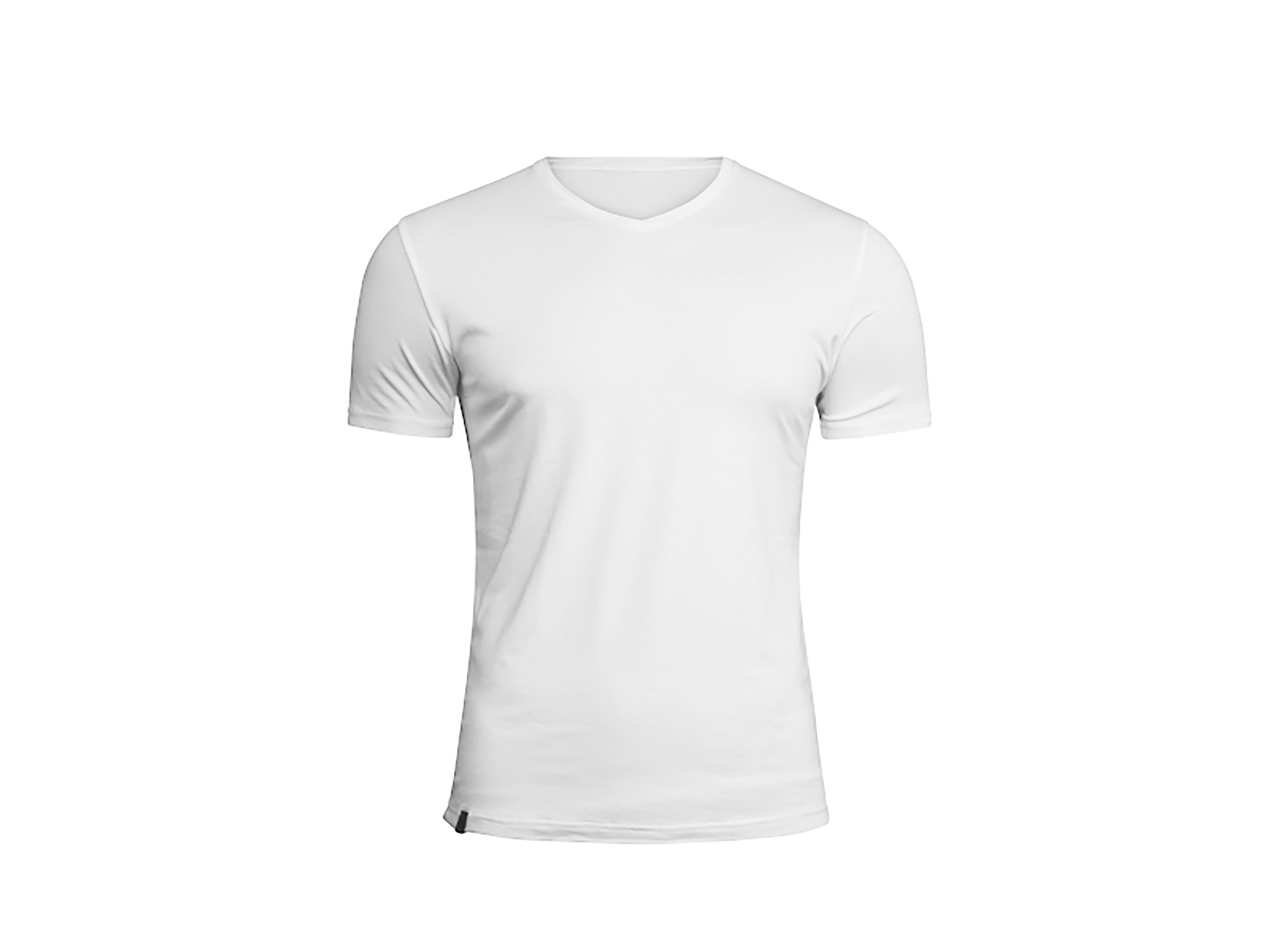 Lavrans Wear V-Neck T-Shirt White, 1 stk.