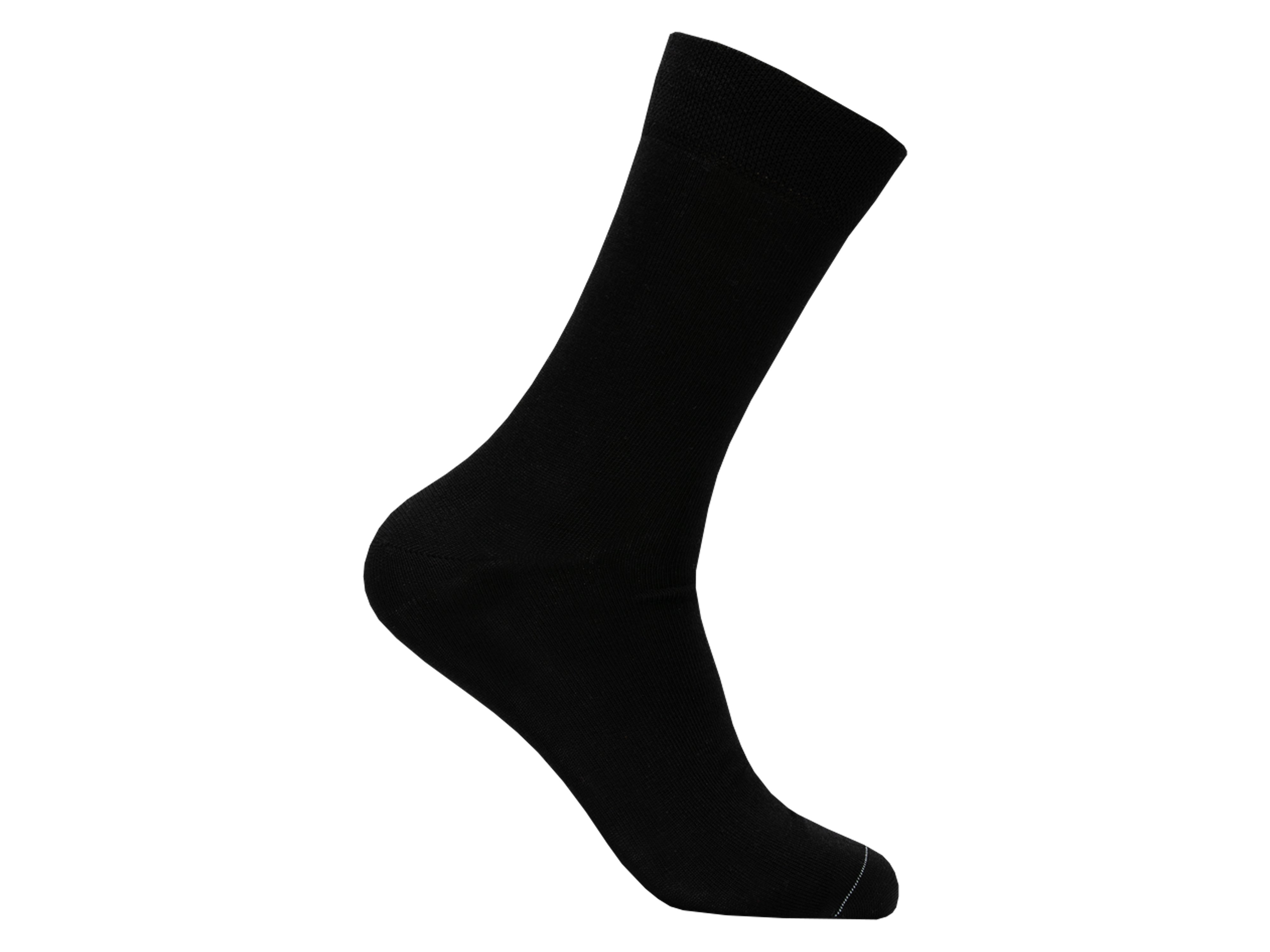 LY by Tufte Crew Sock Black Beauty, Størrelse 36-40, 1 par.